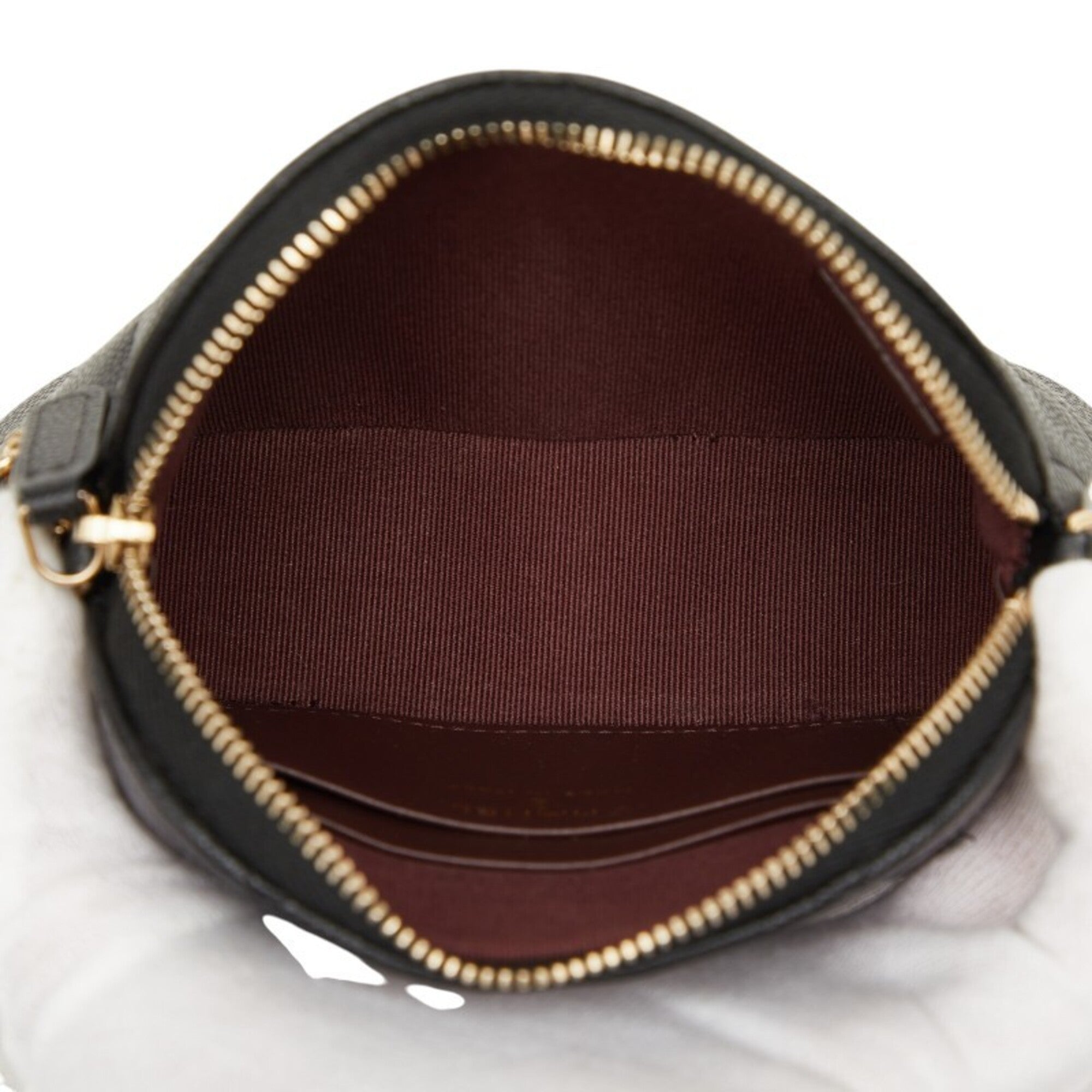 Chanel Black Grained Calfskin Pochette Shoulder Bag (Pre-Owned)