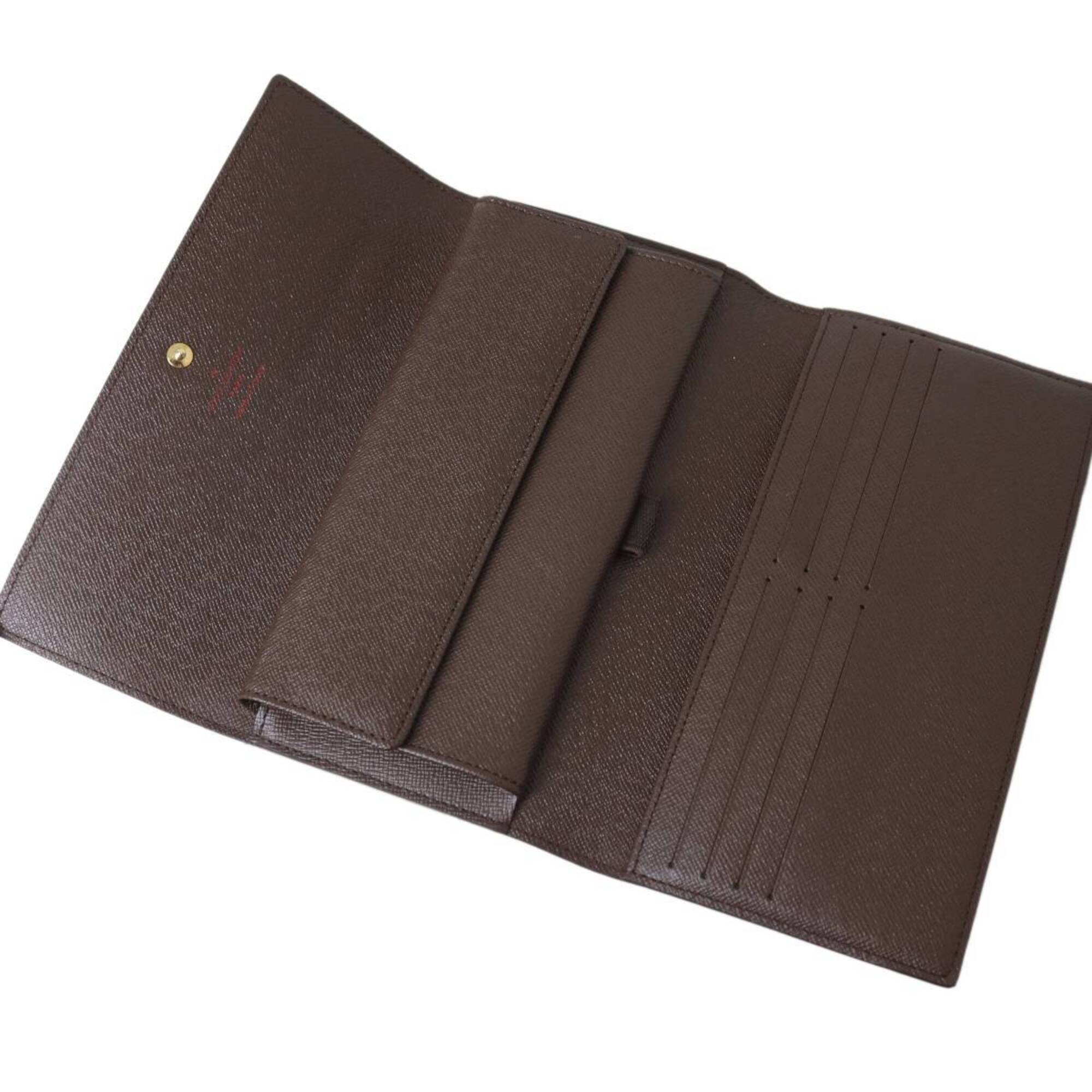 Louis Vuitton Damier Damier Canvas Ebene Long Wallet (Tri-Fold) (Pre-Owned)