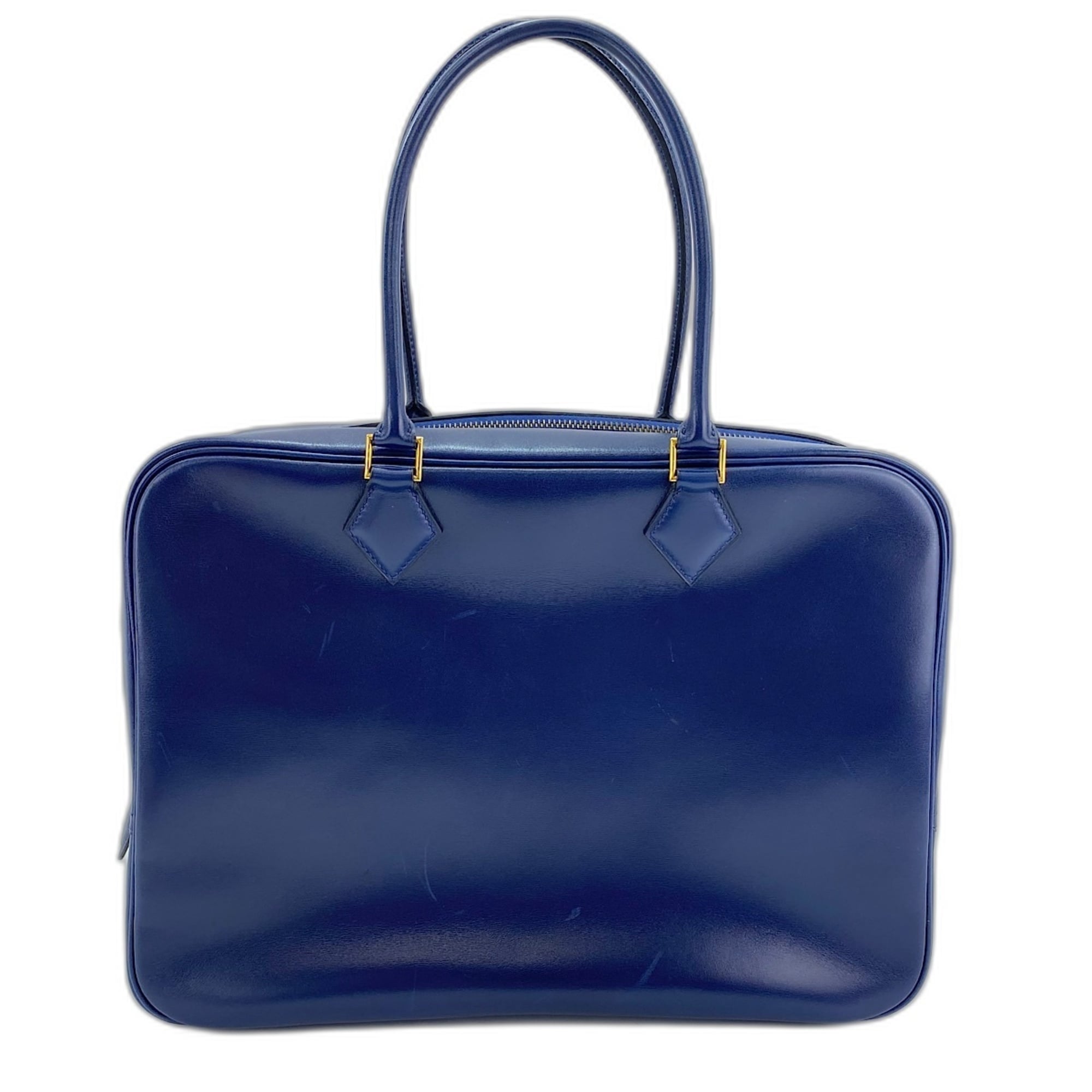 Hermes Plume Navy Handbag (Pre-Owned)