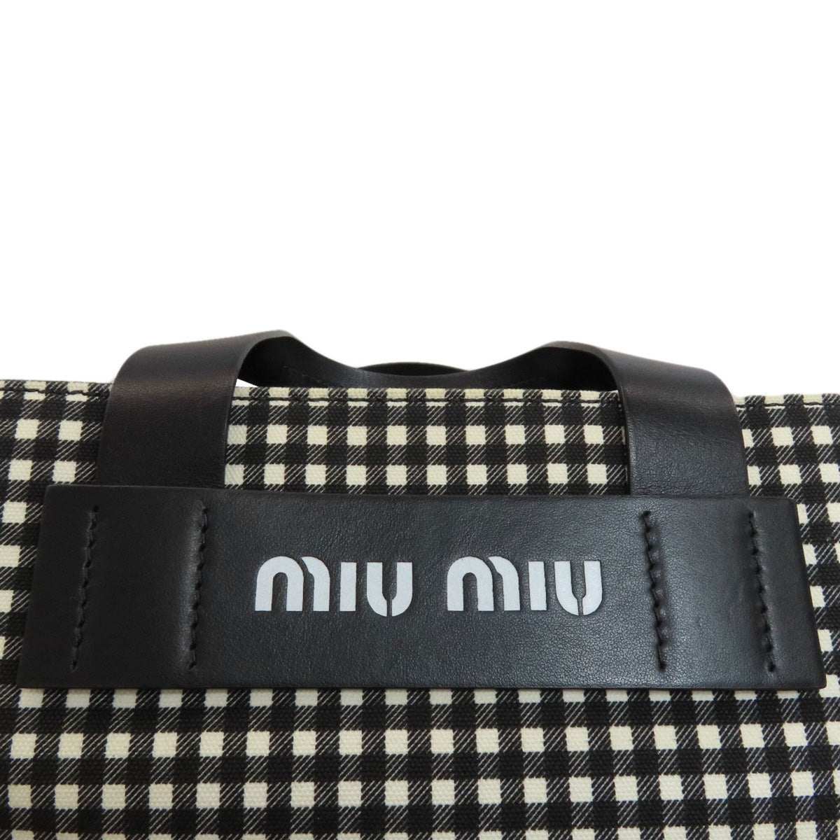Miu Miu Black Canvas Handbag (Pre-Owned)