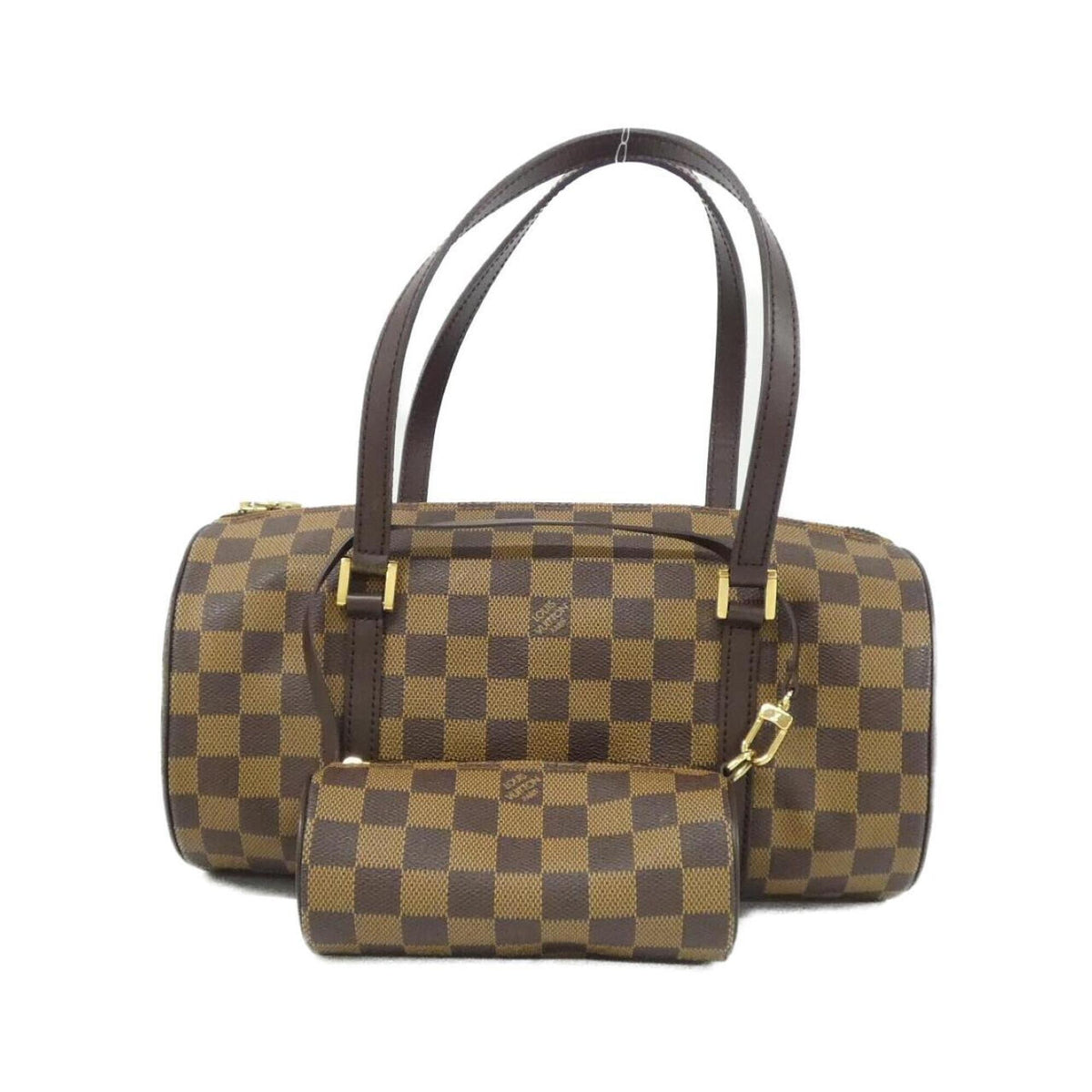 Louis Vuitton Ebene Coated Canvas Handbag Pouch (Pre-Owned)