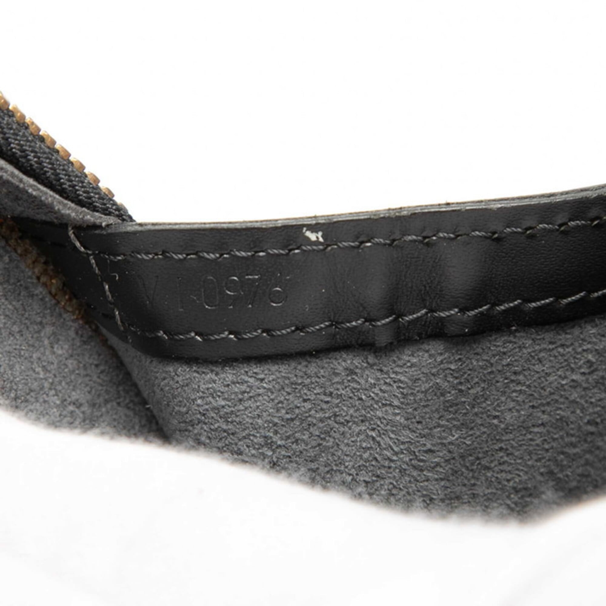 Louis Vuitton Black Noir Leather Backpack (Pre-Owned)