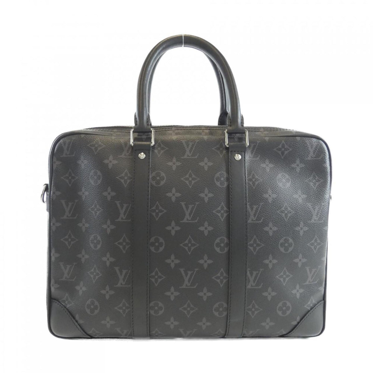 Louis Vuitton Black Coated Canvas Handbag (Pre-Owned)
