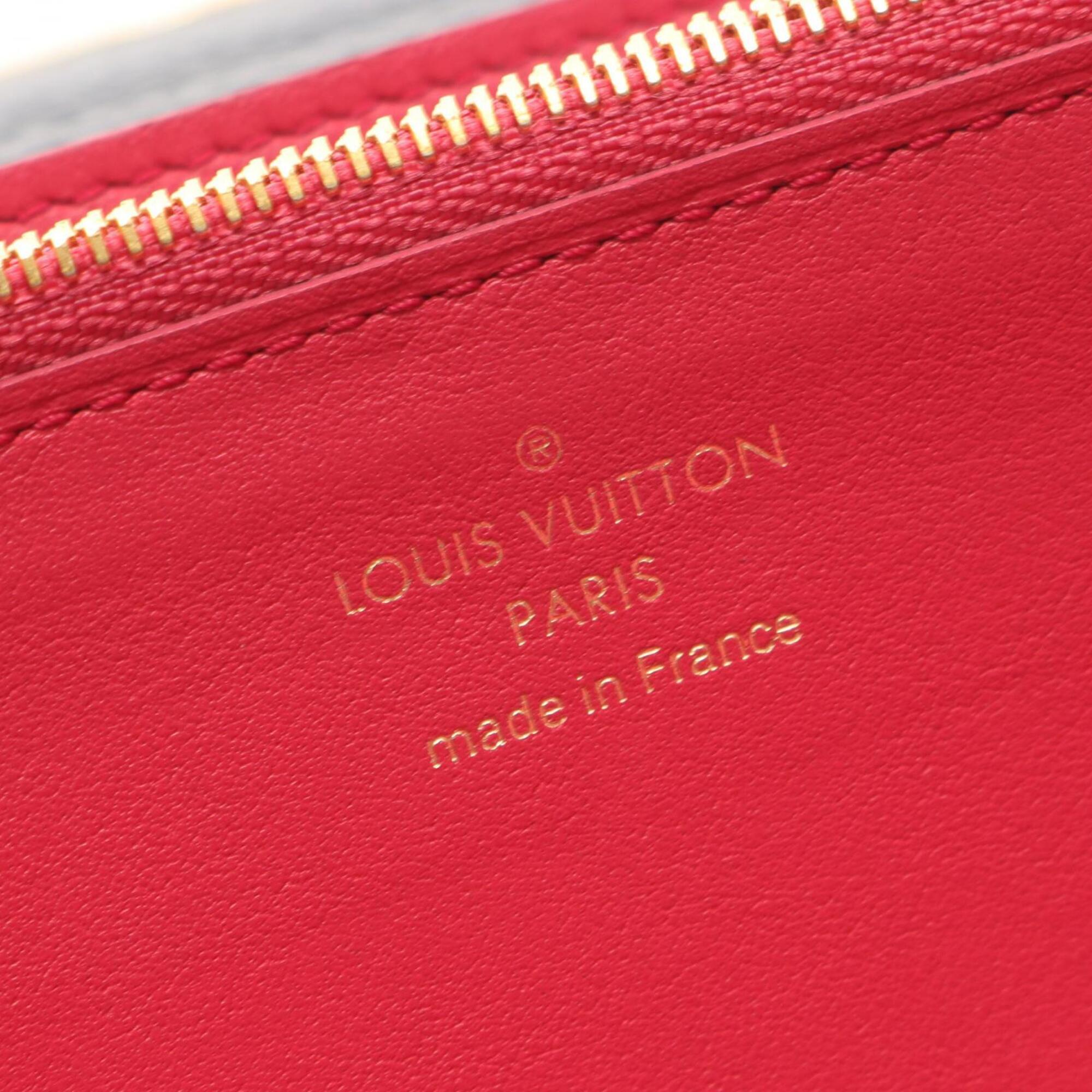 Louis Vuitton Black Leather Long Wallet (Bi-Fold) (Pre-Owned)