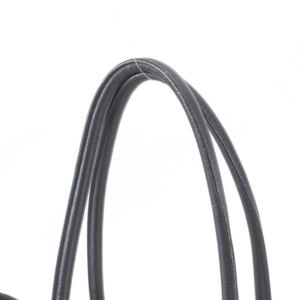 Salvatore Ferragamo Black Leather Nylon Shoulder Bag Tote Bag (Pre-Owned)