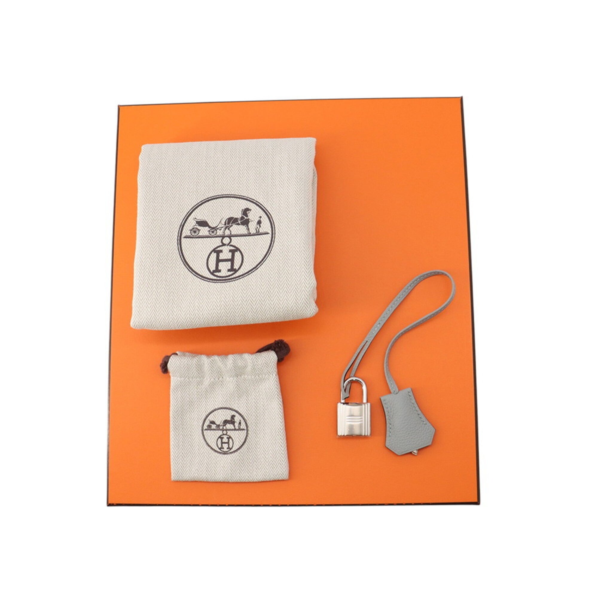 Hermes Gray Togo Leather Sling Bag (Pre-Owned)