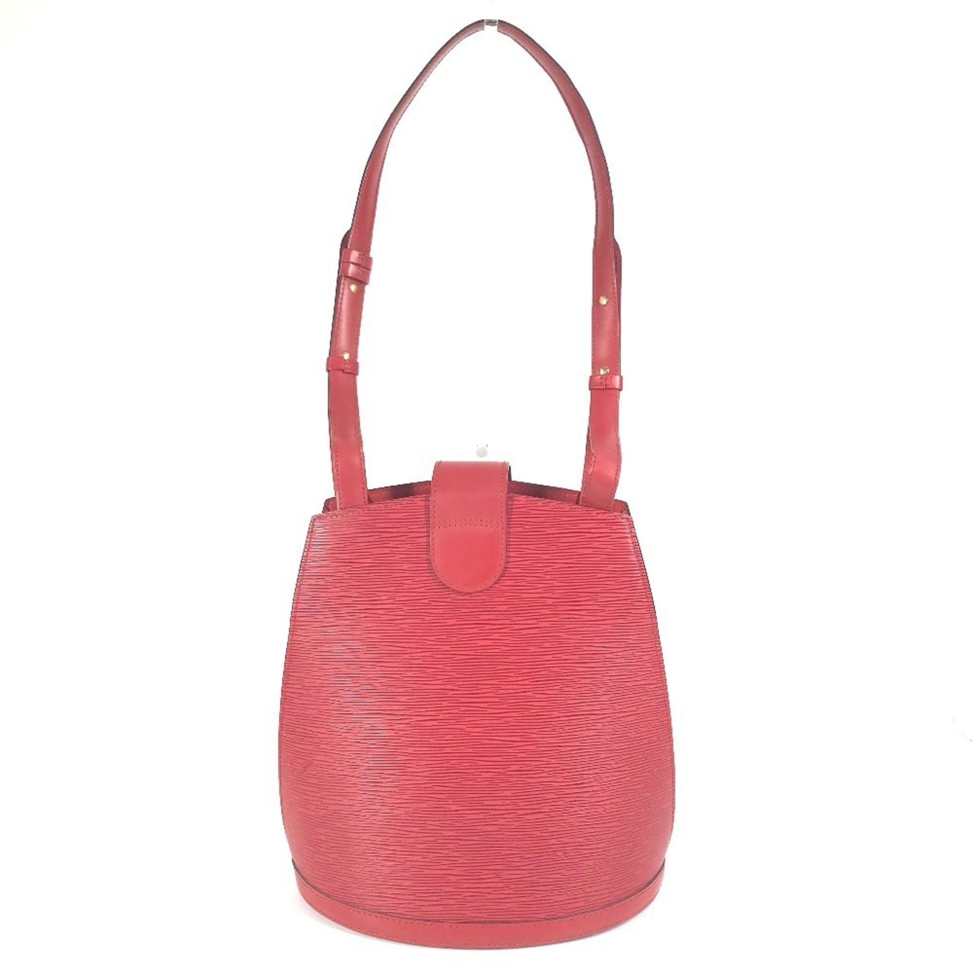 Louis Vuitton Castilian Red Red Color Epi Leather Shoulder Bag (Pre-Owned)