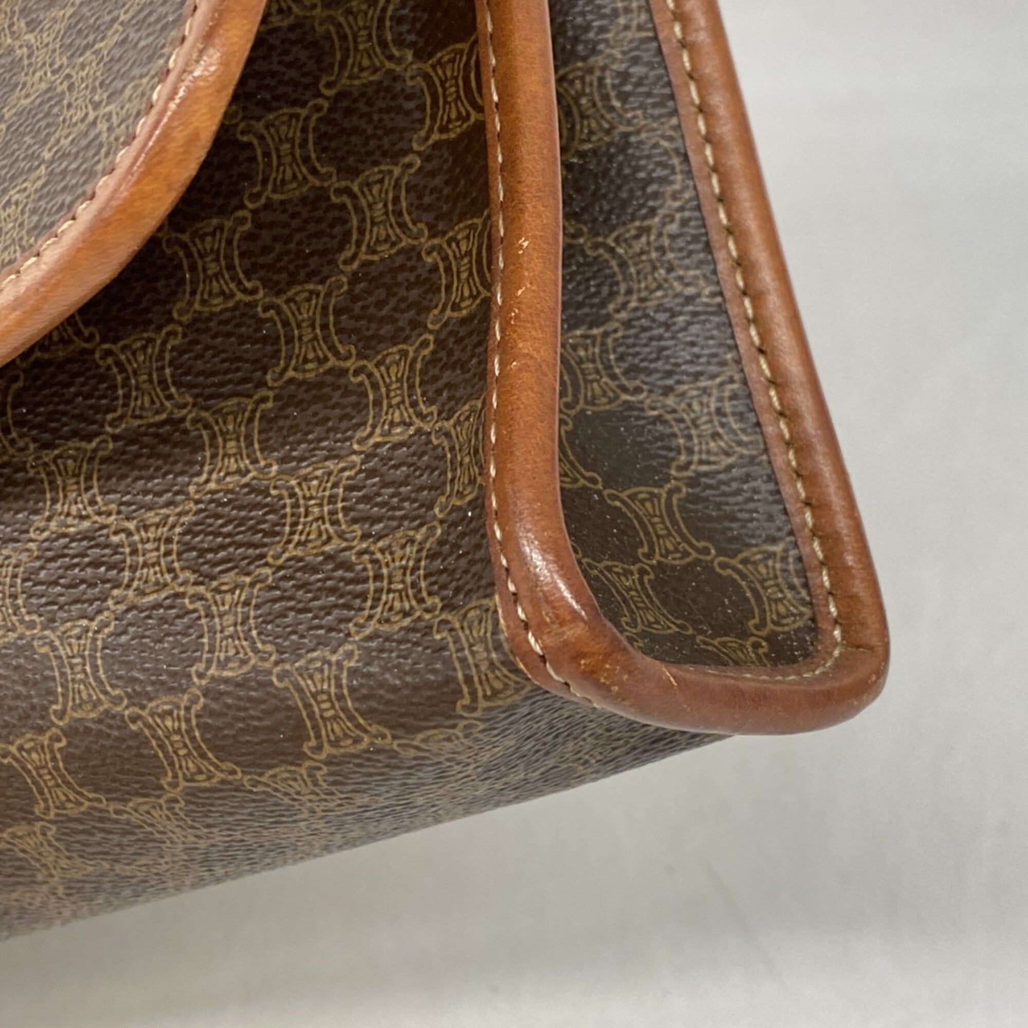 Celine Brown Pvc Shoulder Bag (Pre-Owned)