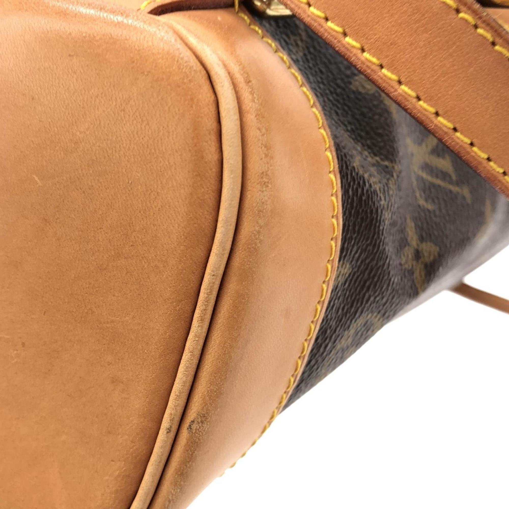 Louis Vuitton Marron Coated Canvas Backpack (Pre-Owned)