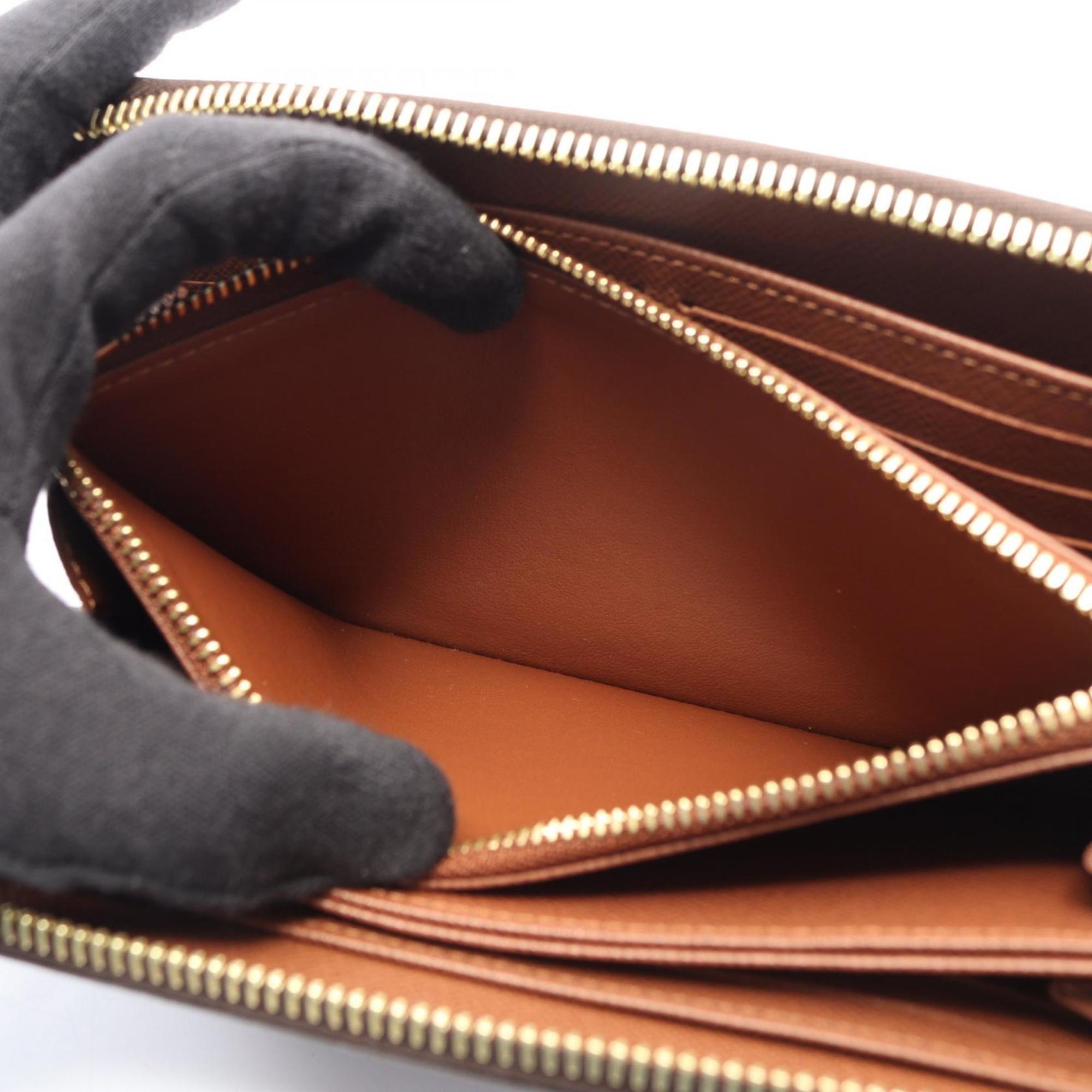 Louis Vuitton Brown Monogram Coated Canvas Long Wallet (Bi-Fold) (Pre-Owned)
