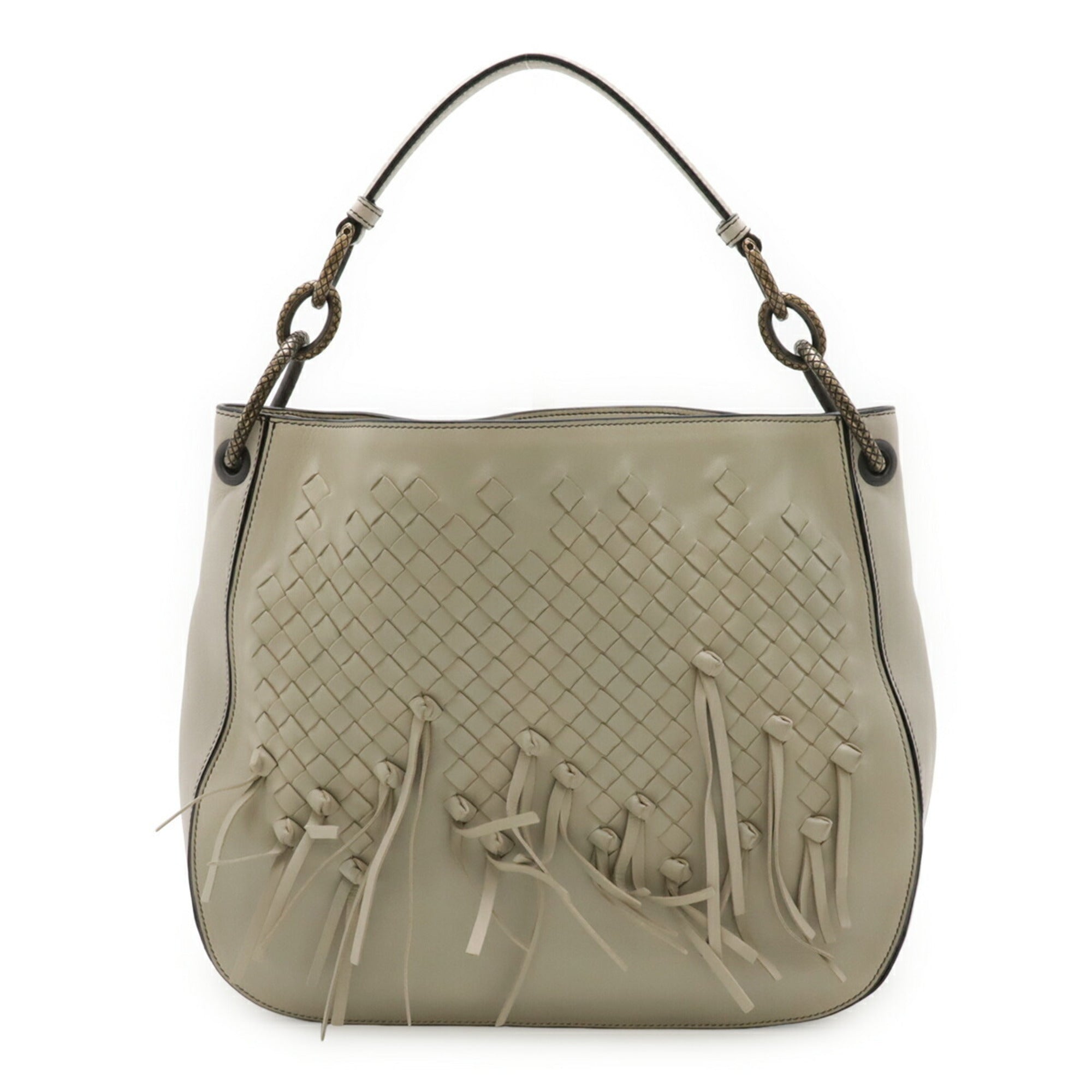 Bottega Veneta Intrecciato Leather Shoulder Bag (Pre-Owned)