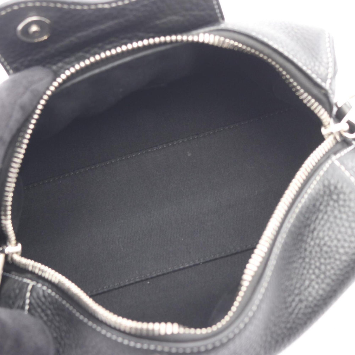 Christian Dior Black Leather Handbag Shoulder Bag (Pre-Owned)