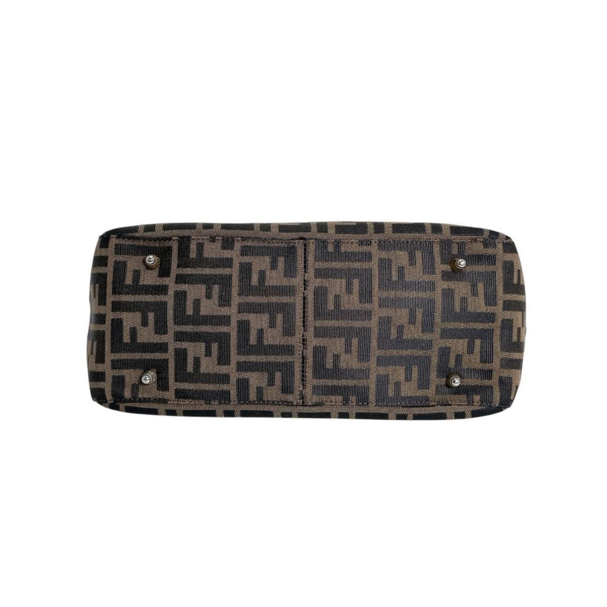 Fendi Brown Zucca Shoulder Bag (Pre-Owned)