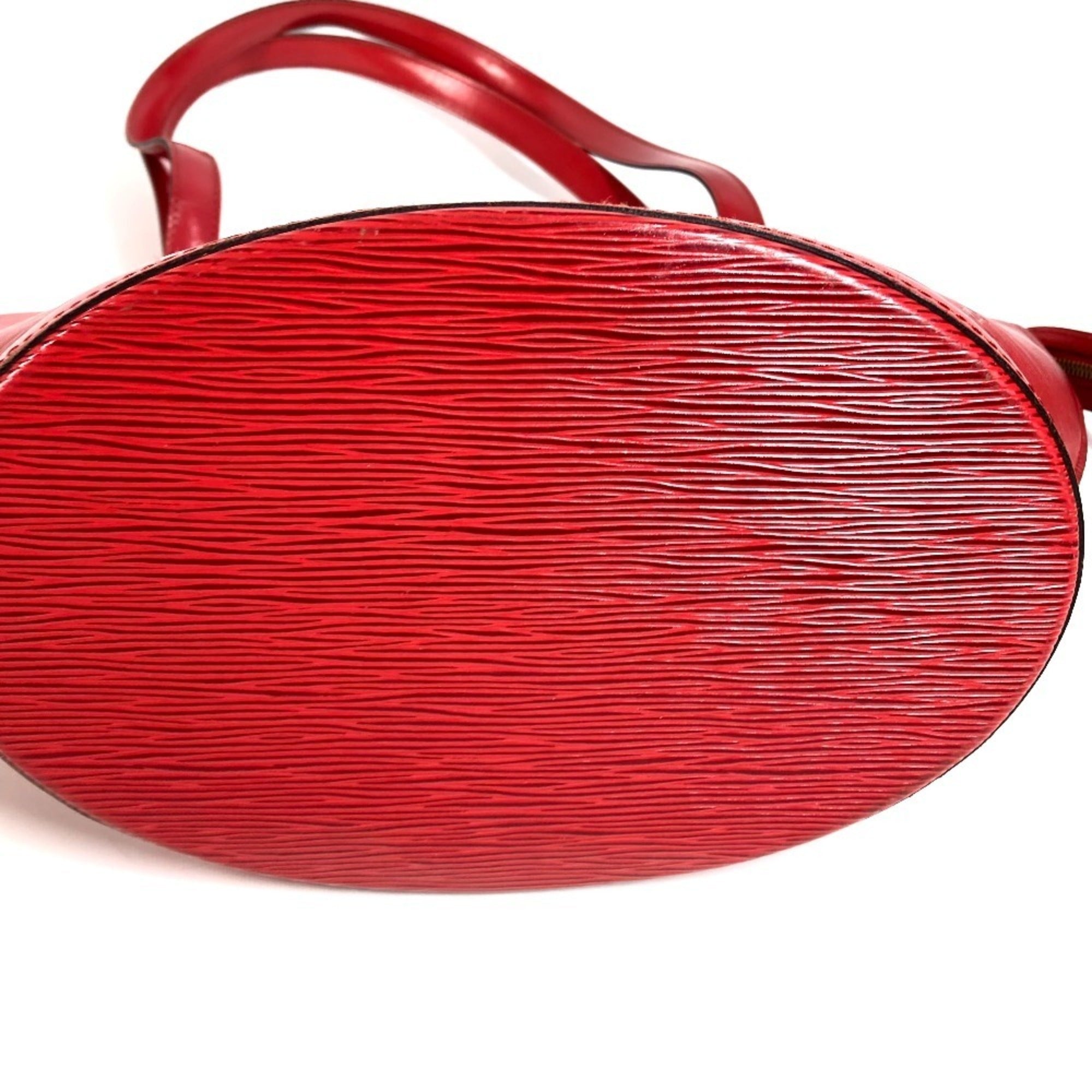 Louis Vuitton Castilian Red Red Color Epi Leather Shoulder Bag (Pre-Owned)