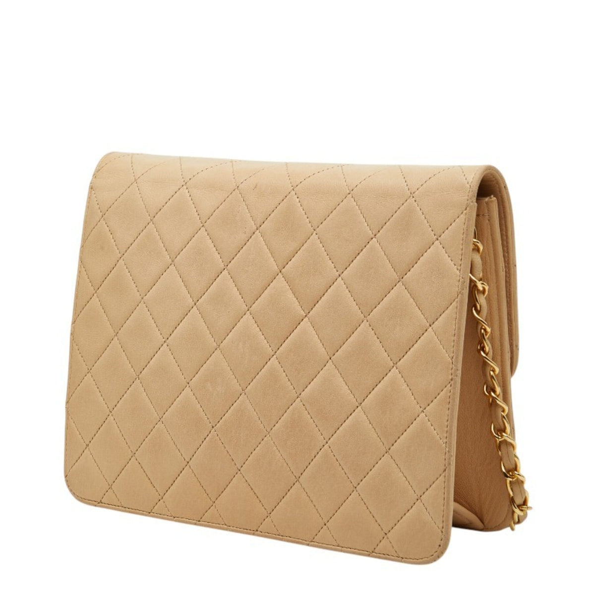 Chanel Beige Leather Shoulder Bag (Pre-Owned)