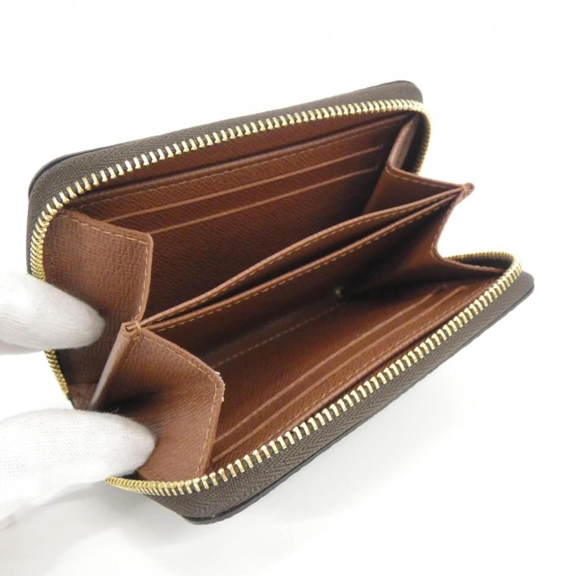 Louis Vuitton Marron Coated Canvas Coin Purse/Coin Case (Pre-Owned)
