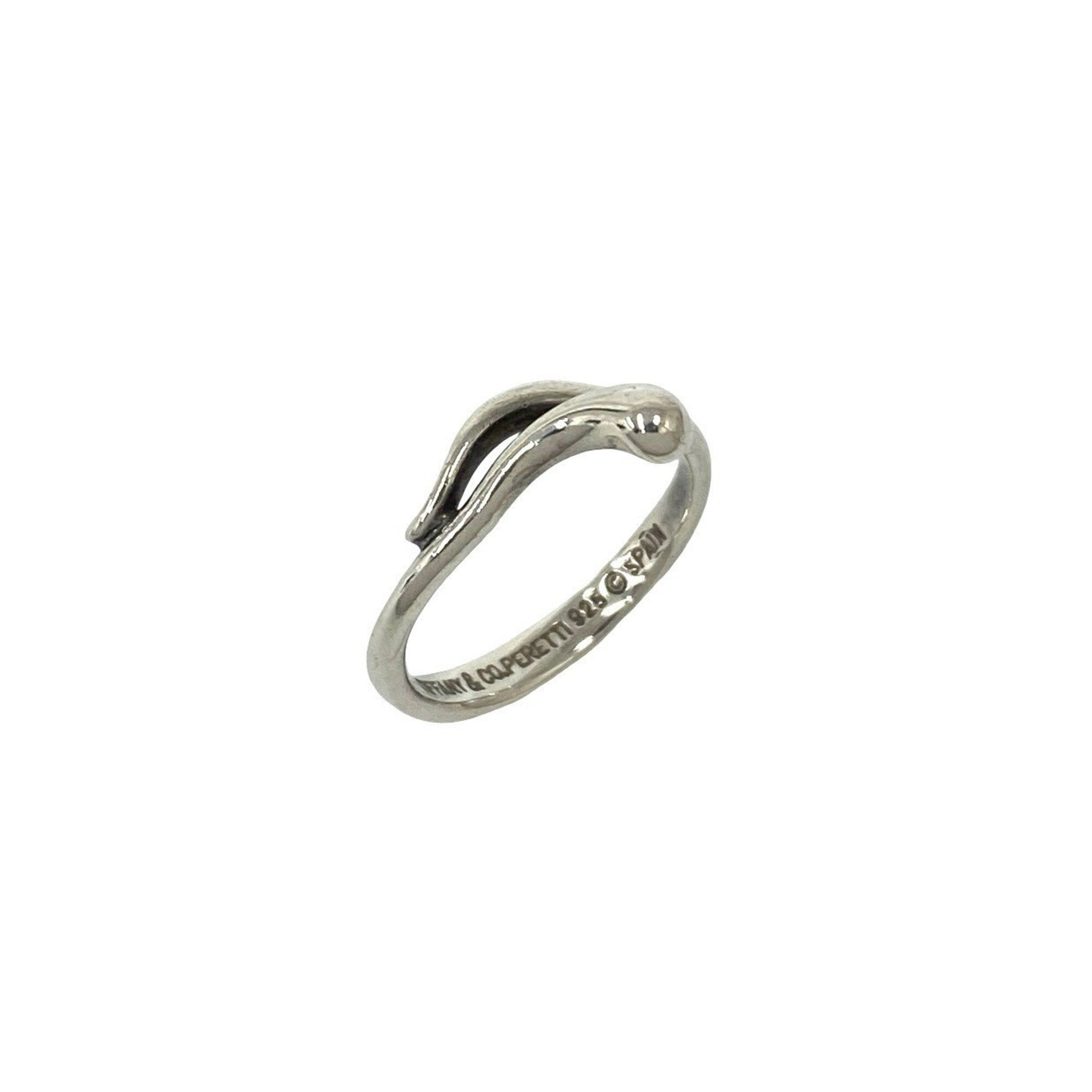Tiffany Silver Silver 925 Band Ring (Pre-Owned)