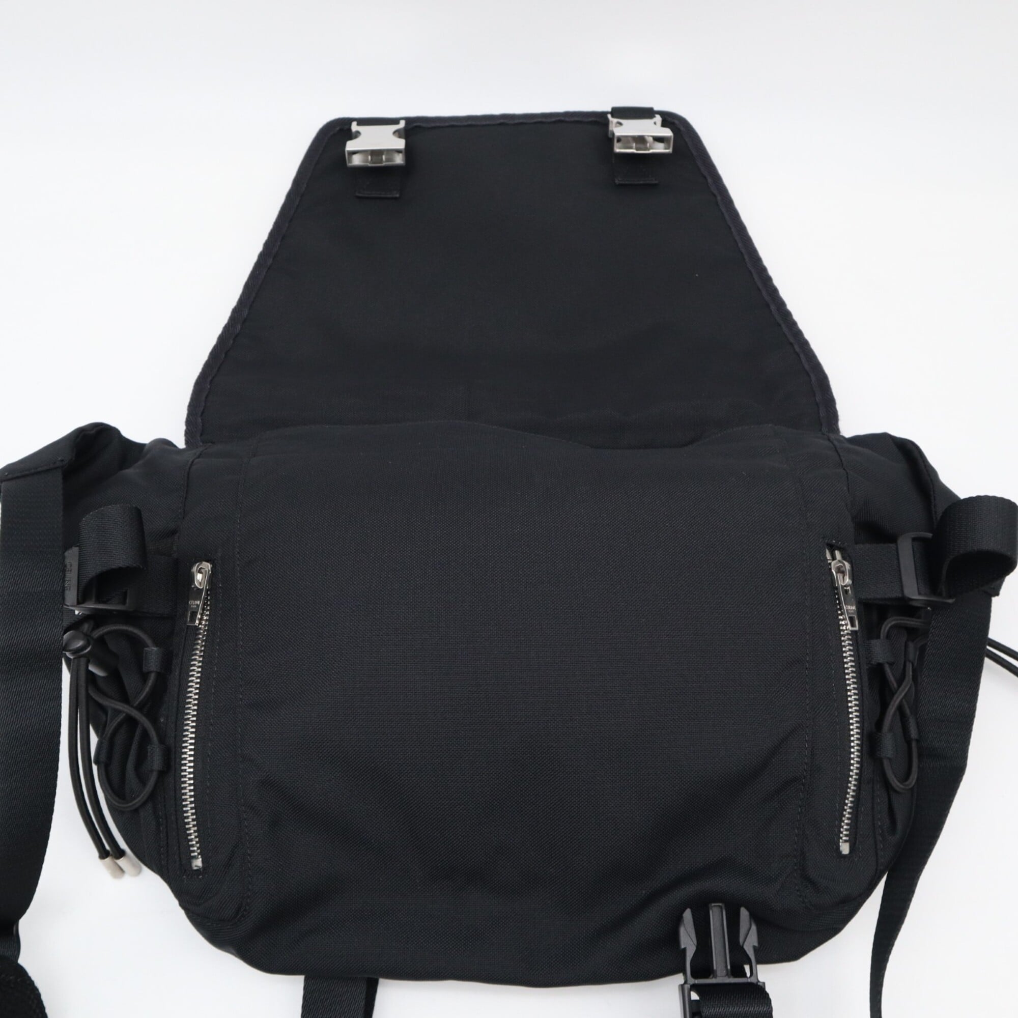 Celine Black Nylon Messenger Bag Shoulder Bag (Pre-Owned)