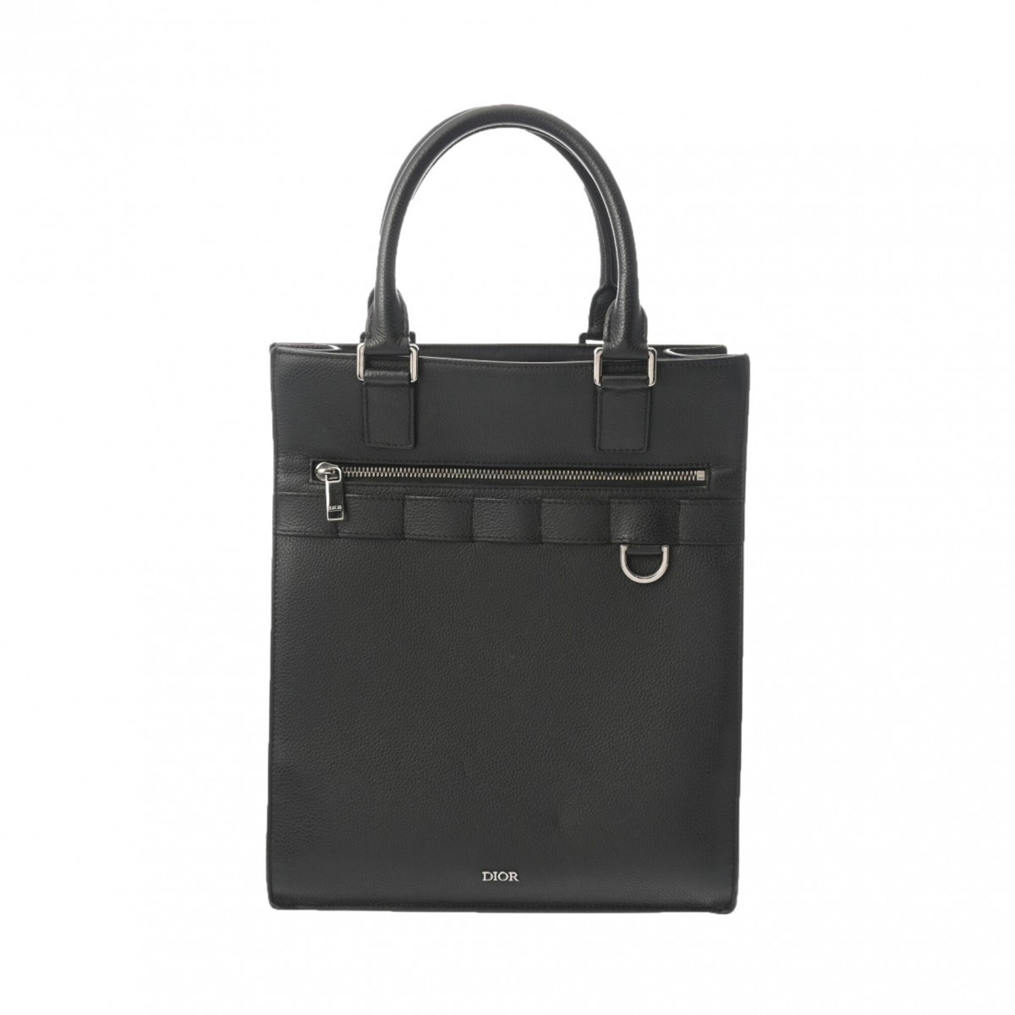 Dior Homme Black Leather Tote Bag (Pre-Owned)
