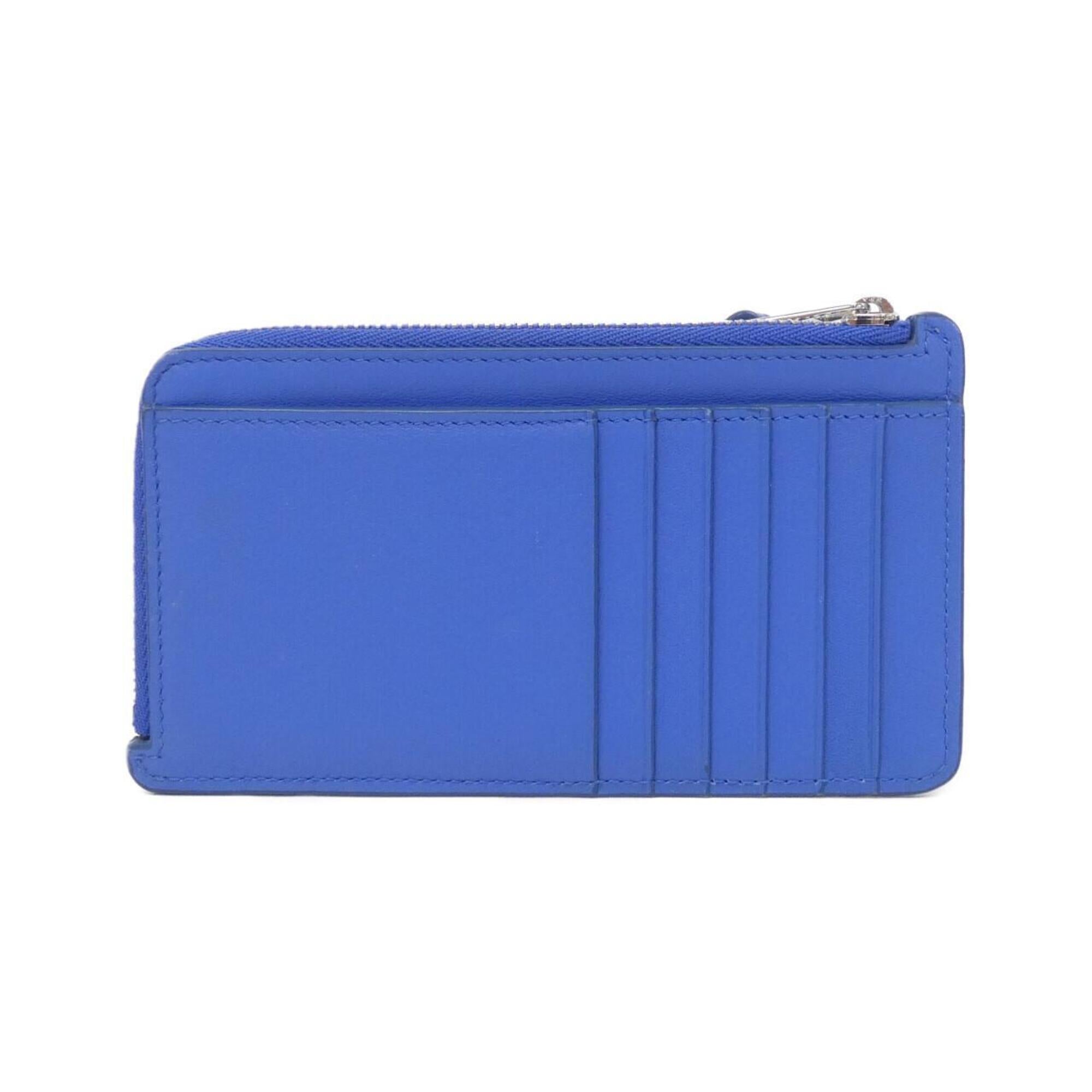 Loewe Blue Leather Coin Purse/Coin Case (Pre-Owned)