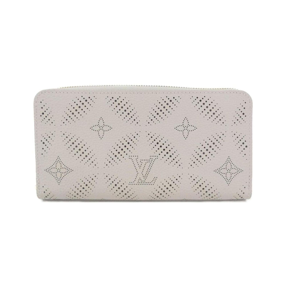 Louis Vuitton Gray Leather Long Wallet (Bi-Fold) (Pre-Owned)