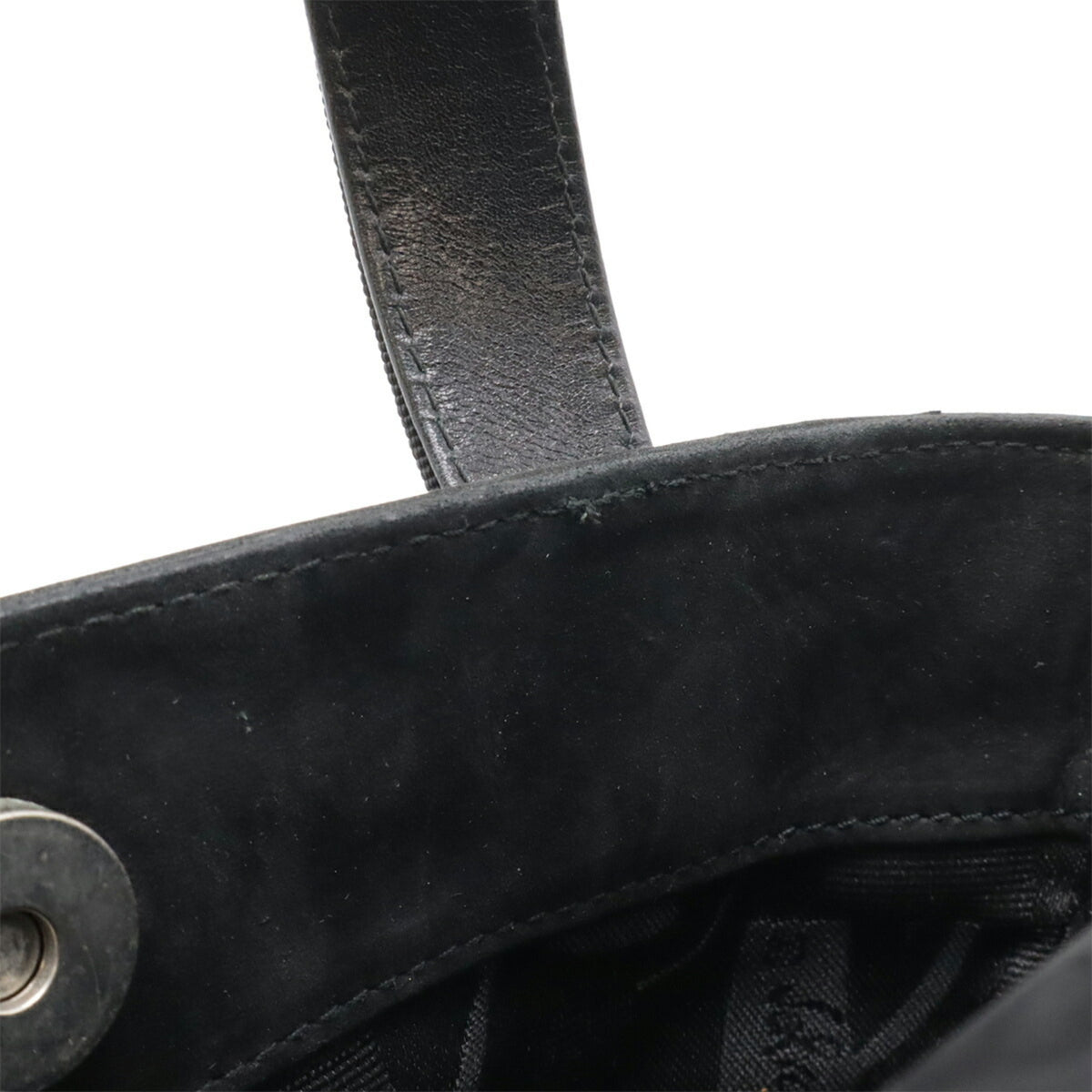 Salvatore Ferragamo Black Suede Handbag (Pre-Owned)