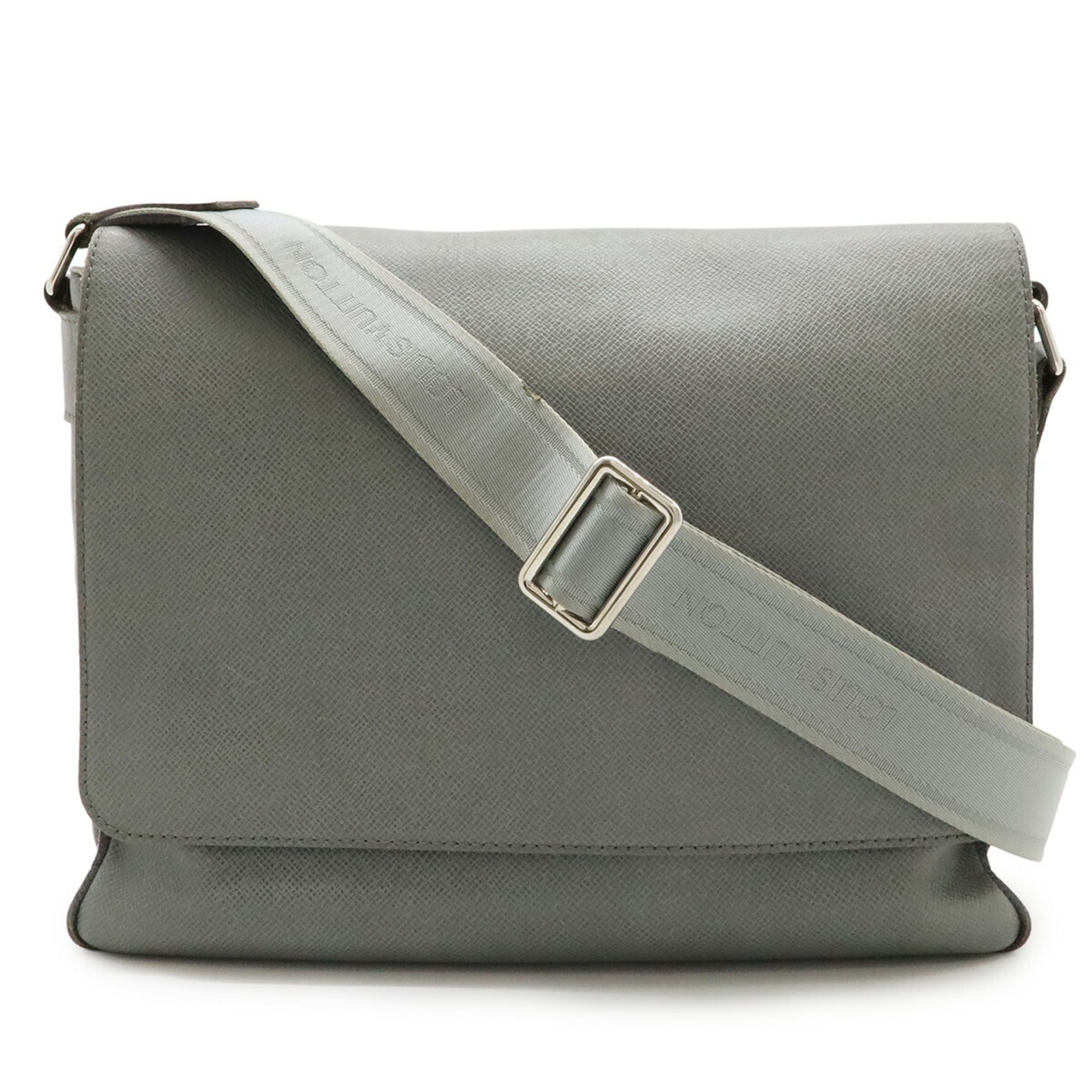 Louis Vuitton Gray Leather Handbag Shoulder Bag (Pre-Owned)