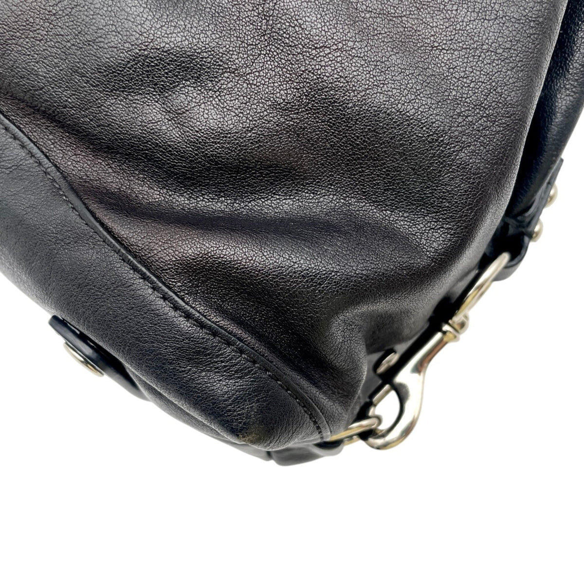 Coach Black Leather Handbag Shoulder Bag (Pre-Owned)
