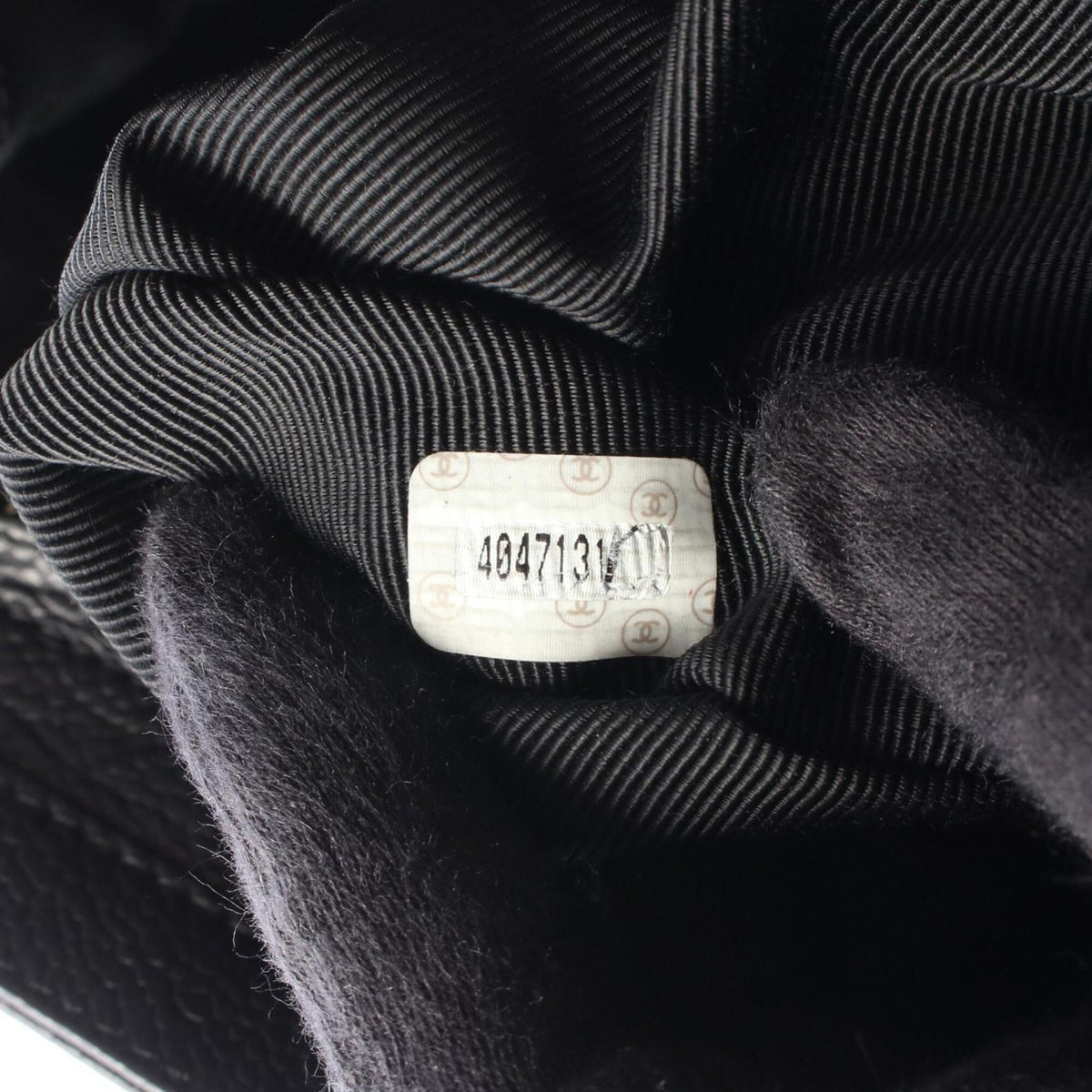 Chanel Black Grained Calfskin Handbag Tote Bag (Pre-Owned)