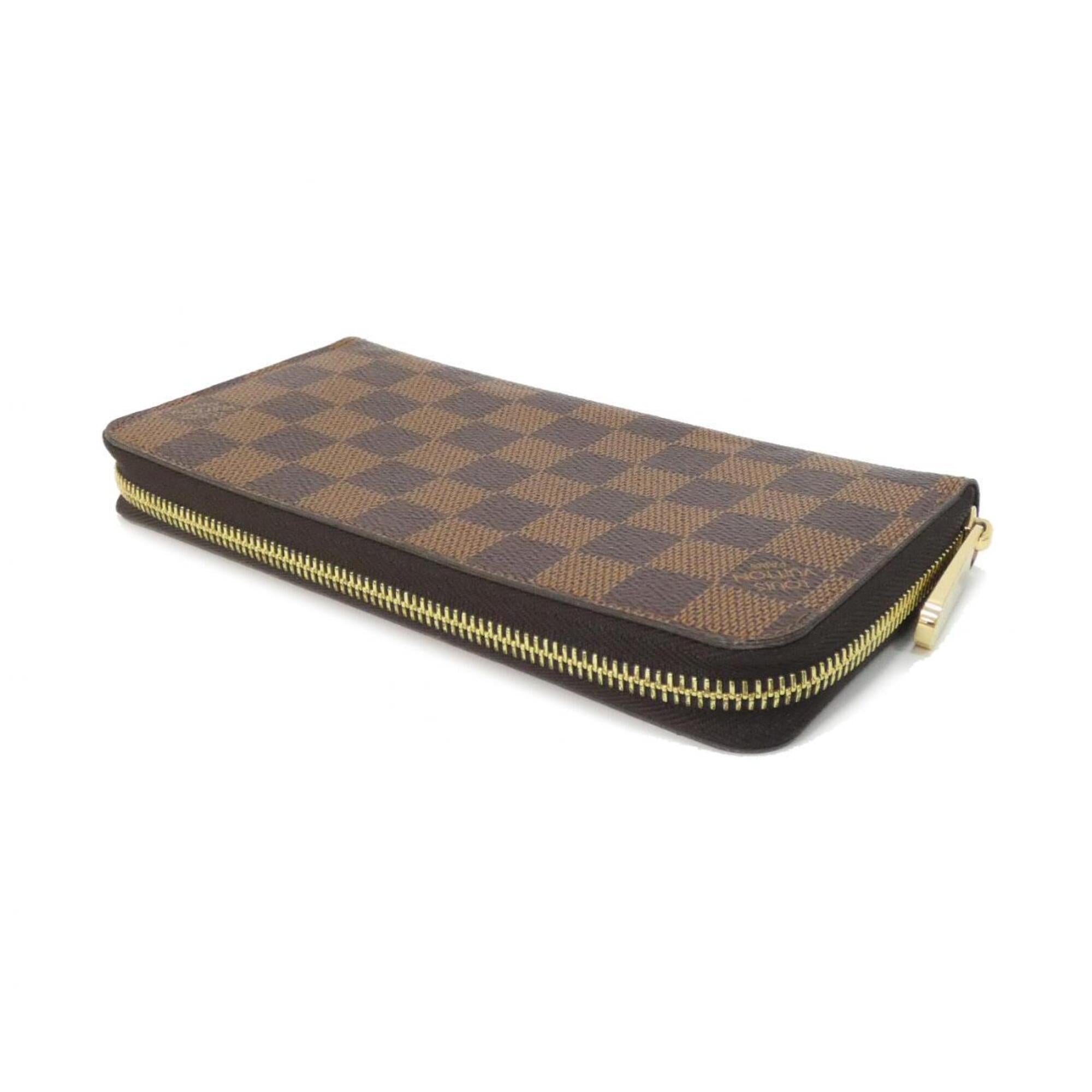 Louis Vuitton Damier Ebene Coated Canvas Long Bill Wallet (Tri-Fold) (Pre-Owned)