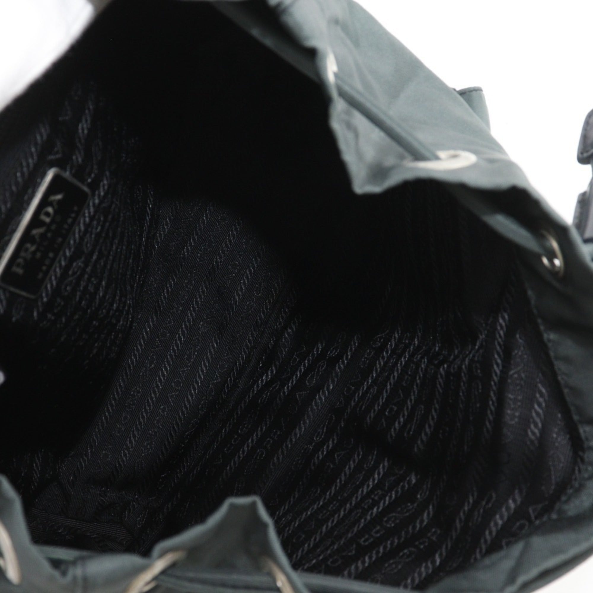 Prada Green Nylon Backpack (Pre-Owned)