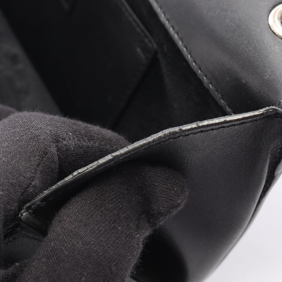 Yves Saint Laurent Black Leather Handbag Shoulder Bag (Pre-Owned)
