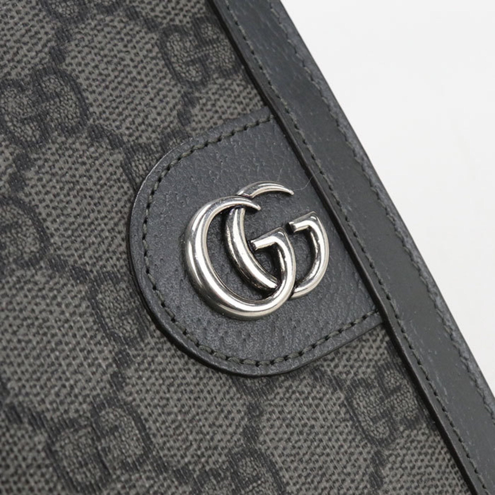 Gucci Gray Gg Supreme Long Wallet (Bi-Fold) (Pre-Owned)