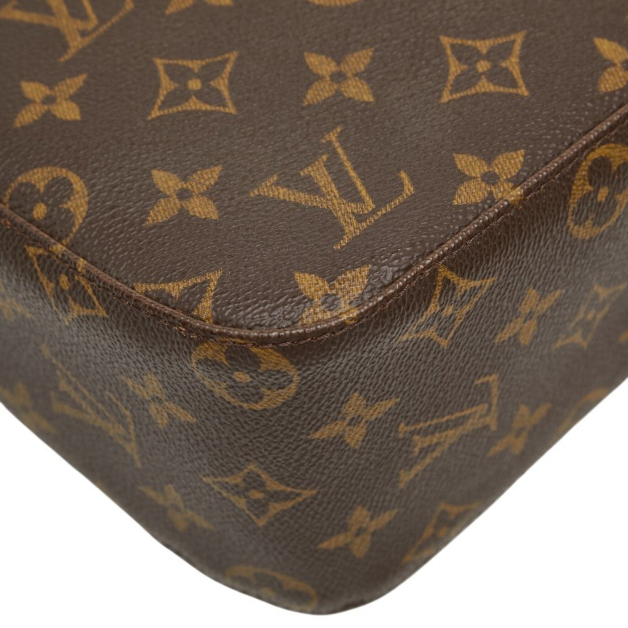 Louis Vuitton Brown Pvc Leather Handbag Shoulder Bag (Pre-Owned)