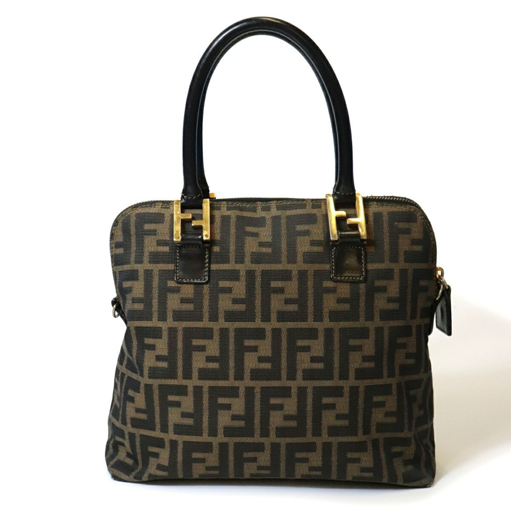 Fendi Brown Nylon Handbag (Pre-Owned)