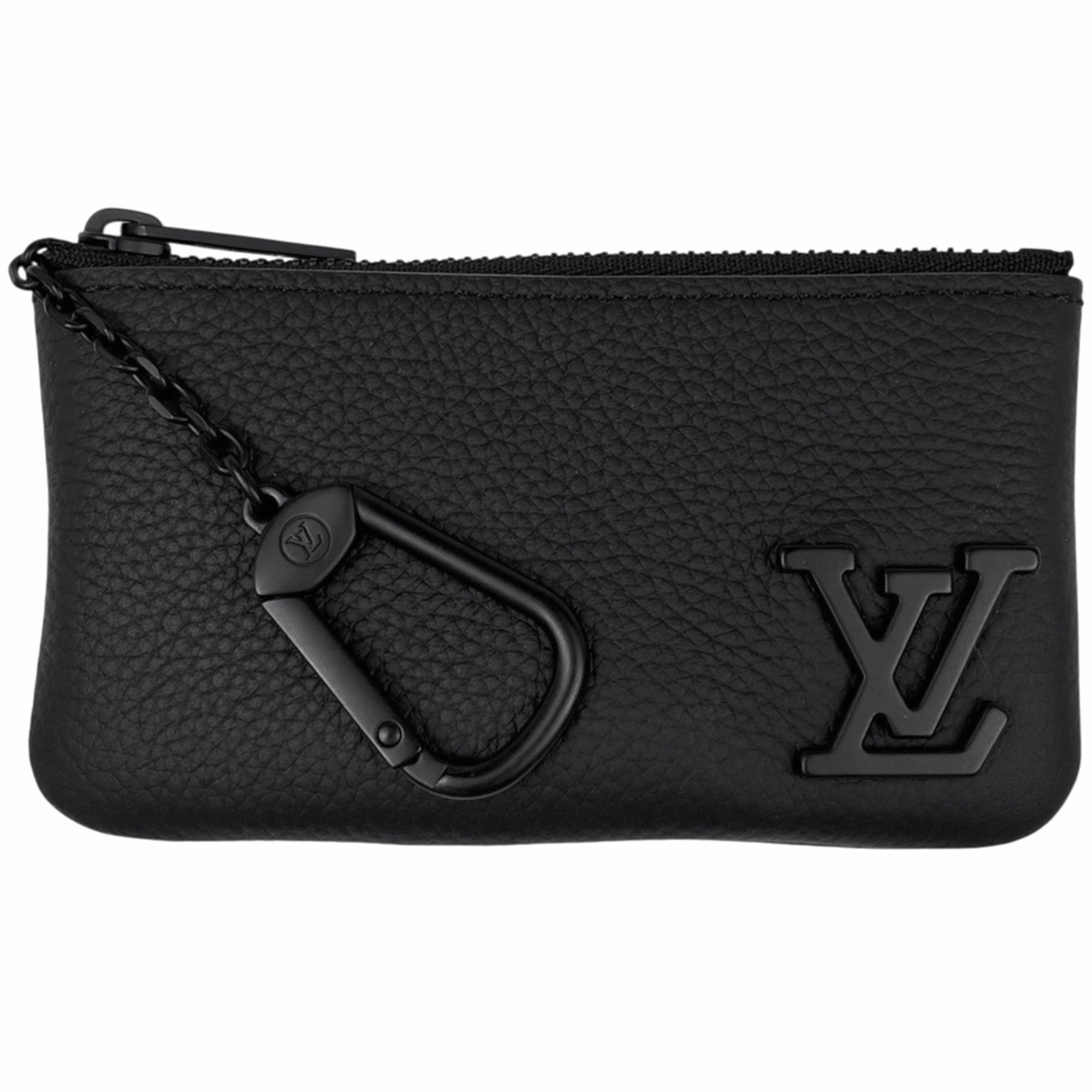 Louis Vuitton Black Noir Leather Pochette (Pre-Owned)