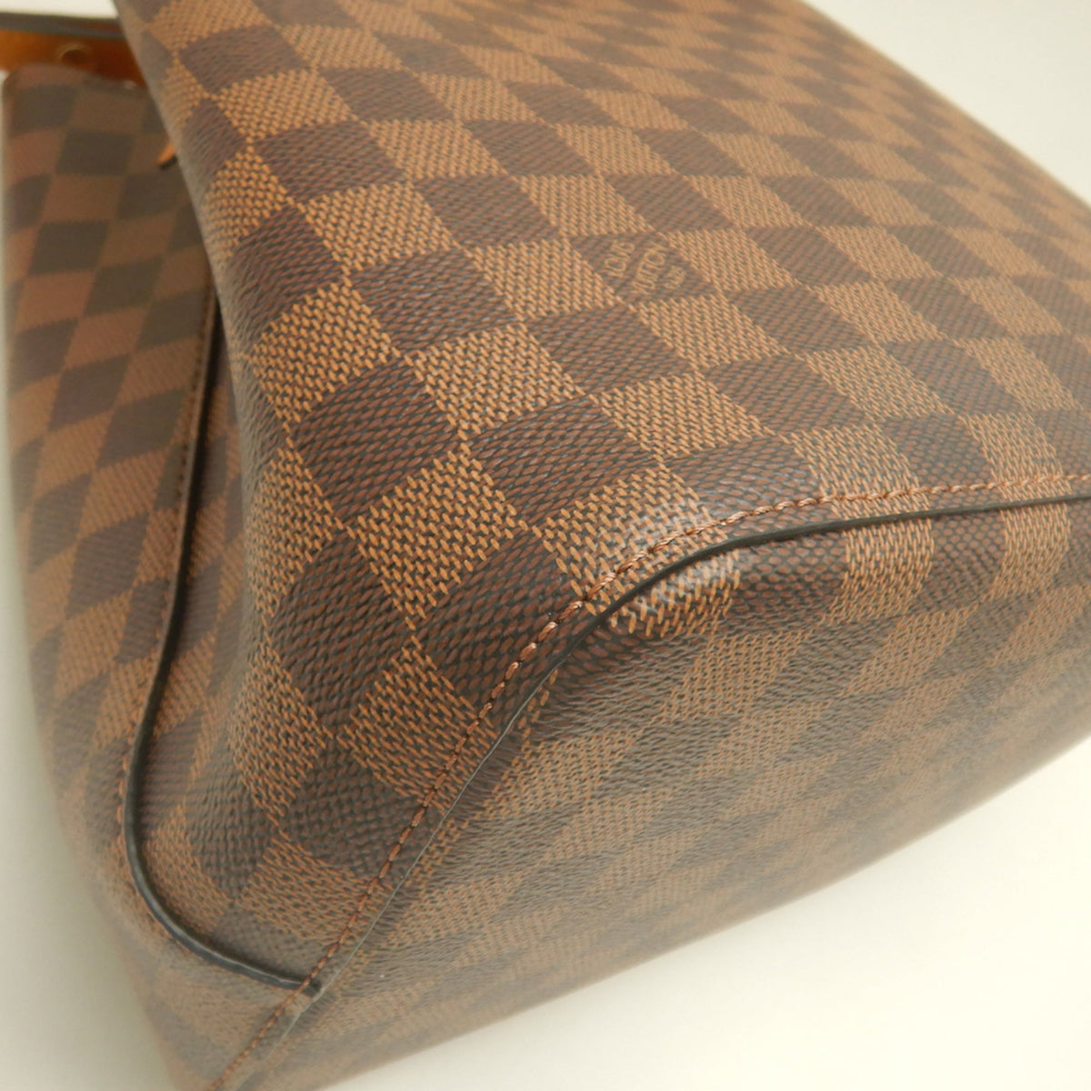 Louis Vuitton Damier Canvas Ebene Damier Canvas Shoulder Bag (Pre-Owned)