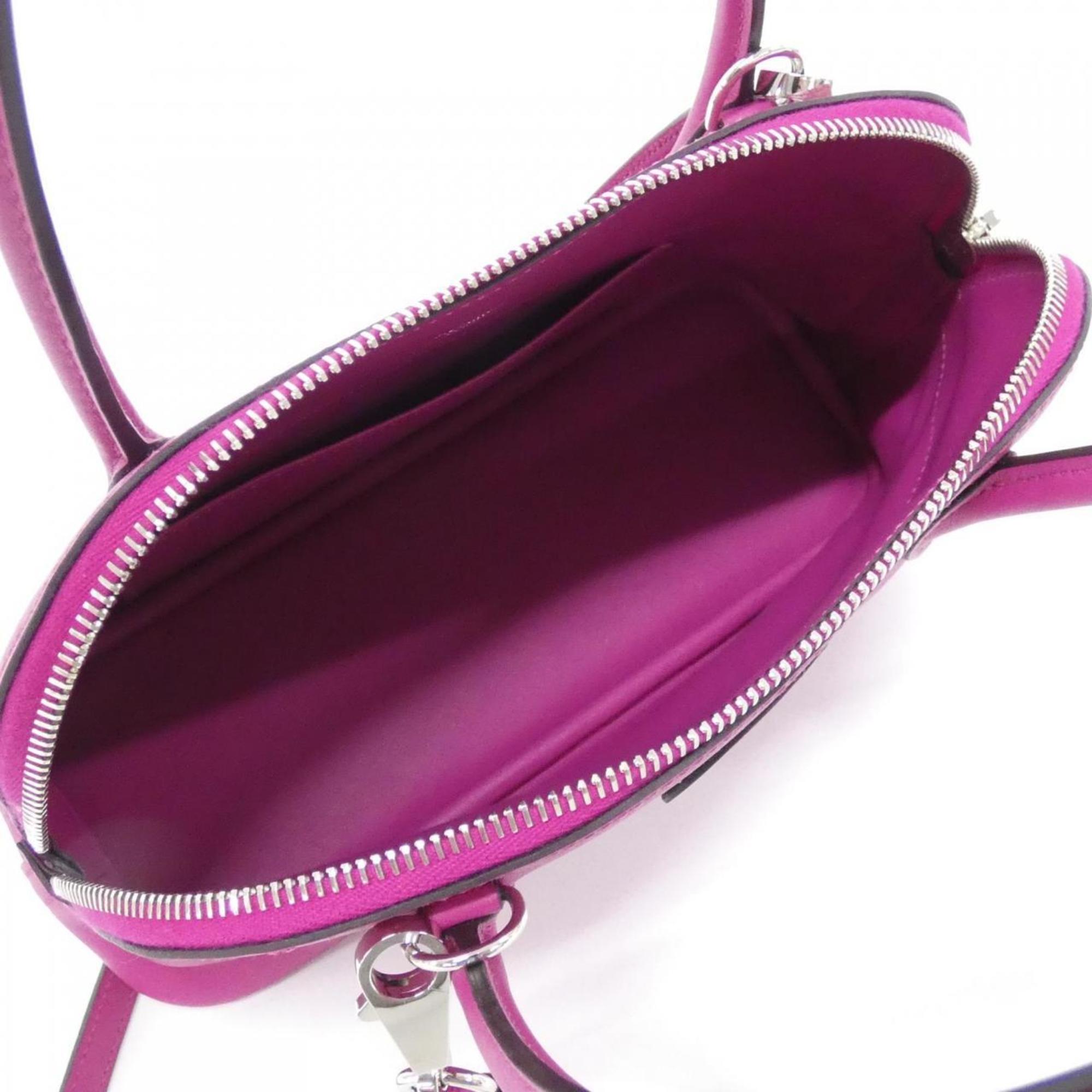 Hermes Bolide Rose Purple Swift Leather Handbag (Pre-Owned)