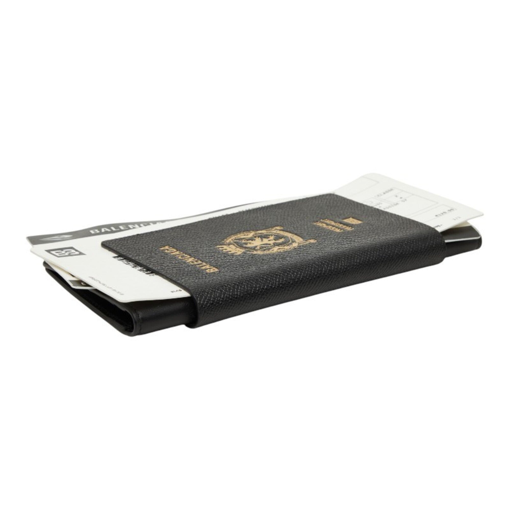 Balenciaga Black Leather Long Wallet (Bi-Fold) (Pre-Owned)
