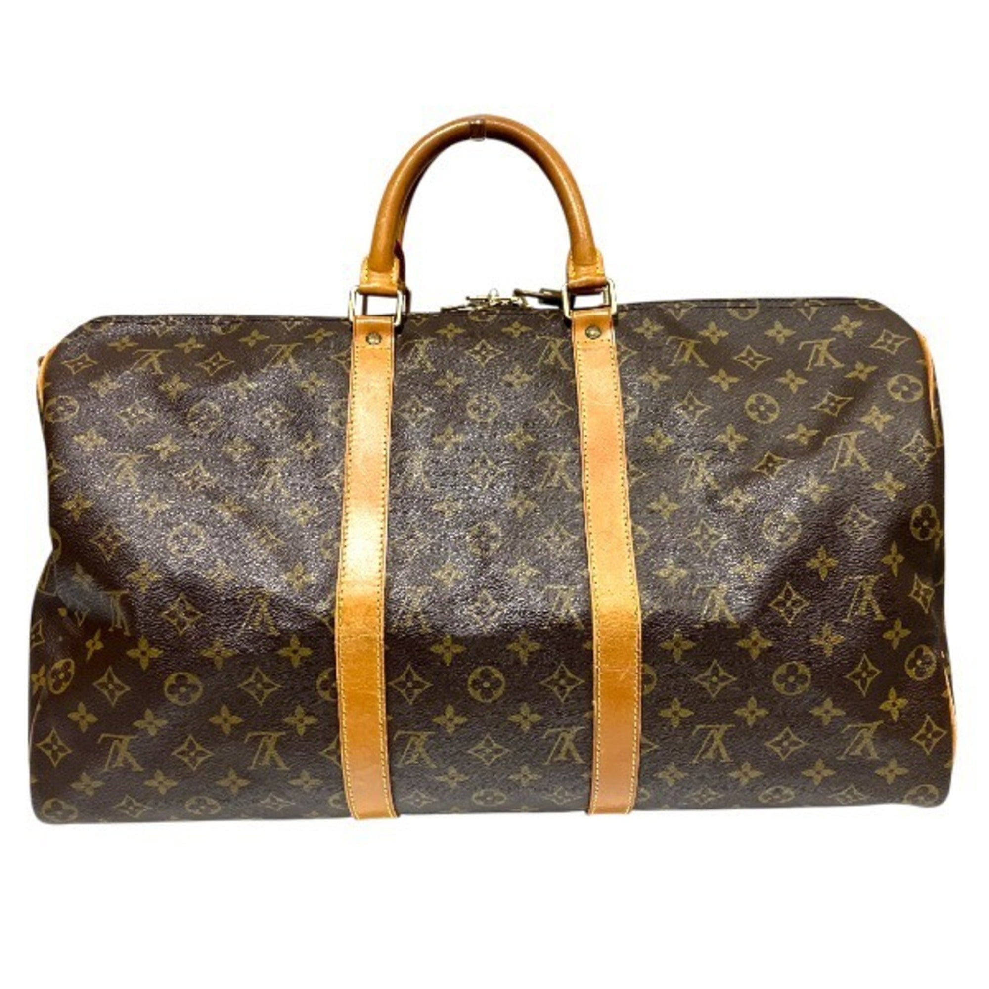 Louis Vuitton Brown Monogram Boston Bag Handbag (Pre-Owned)