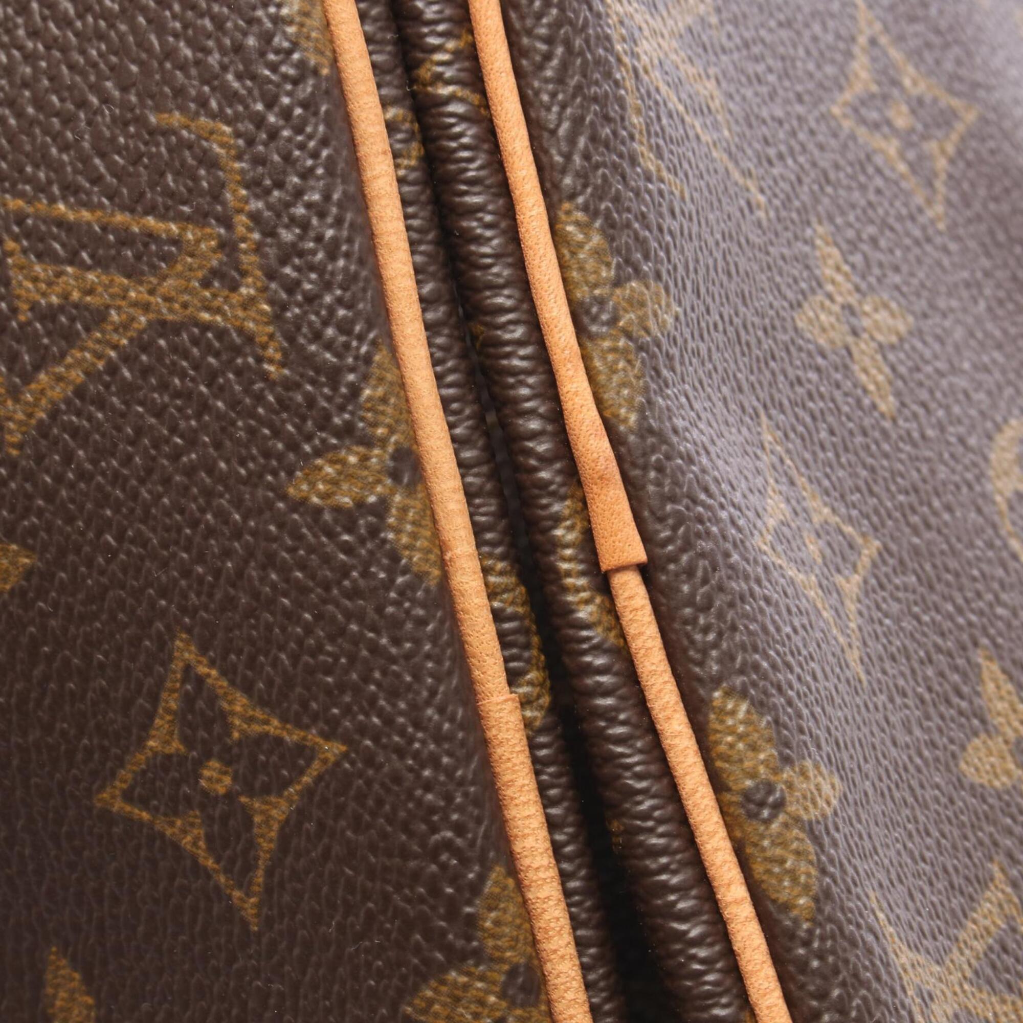Louis Vuitton Brown Pvc Coated Canvas Leather Handbag (Pre-Owned)