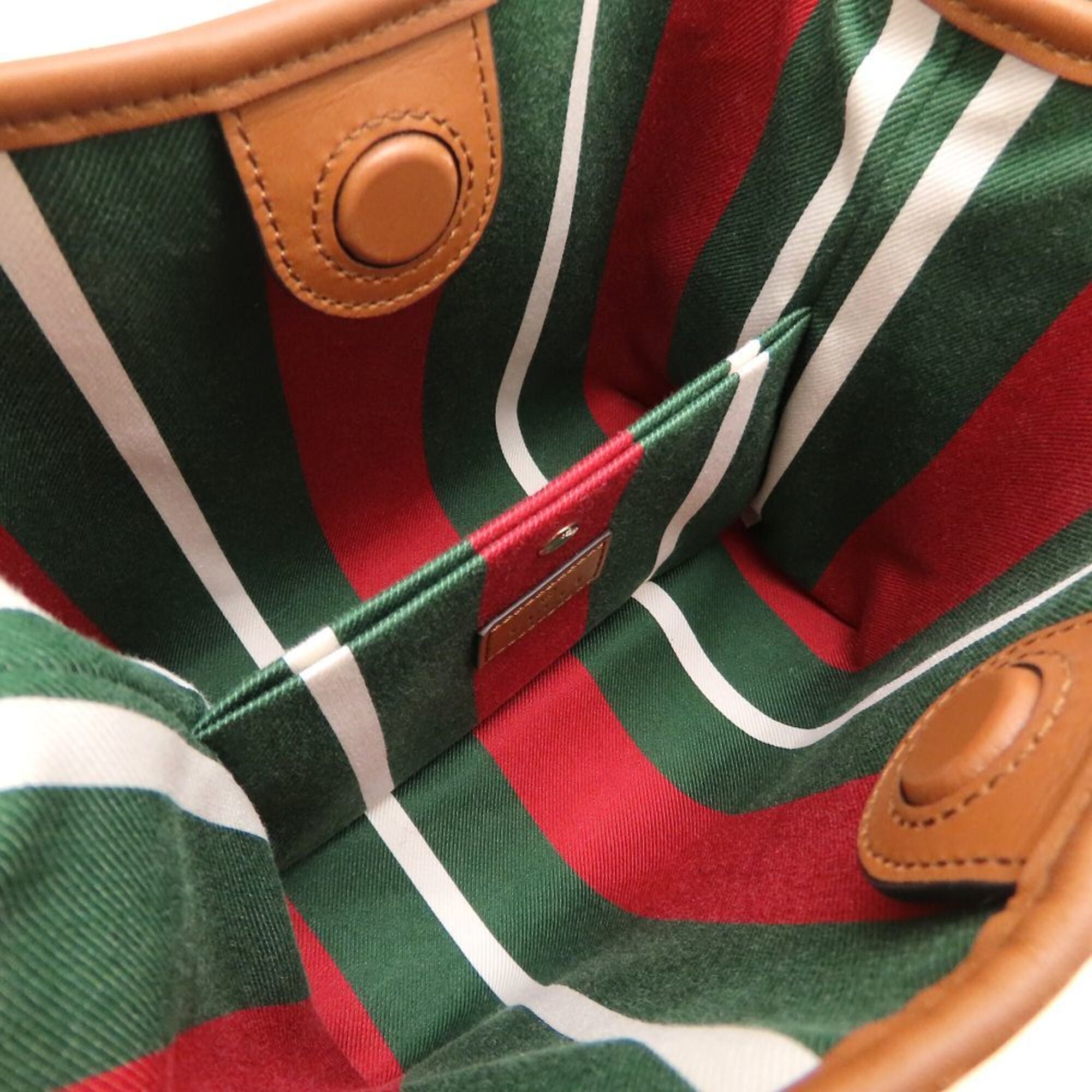 Gucci Beige Dark Brown Gg Supreme Handbag (Pre-Owned)