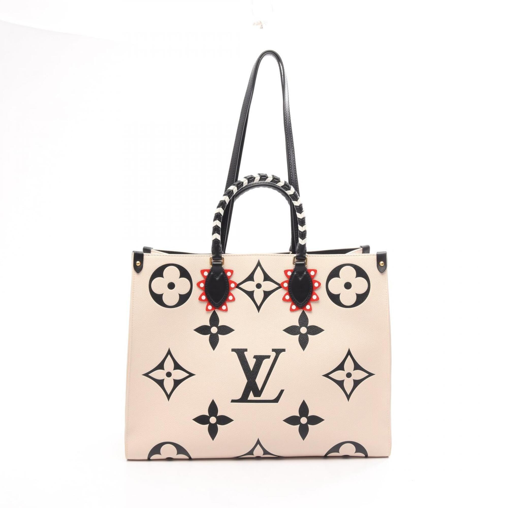 Louis Vuitton Beige Black Monogram Empreinte Handbag Shoulder Bag (Pre-Owned)
