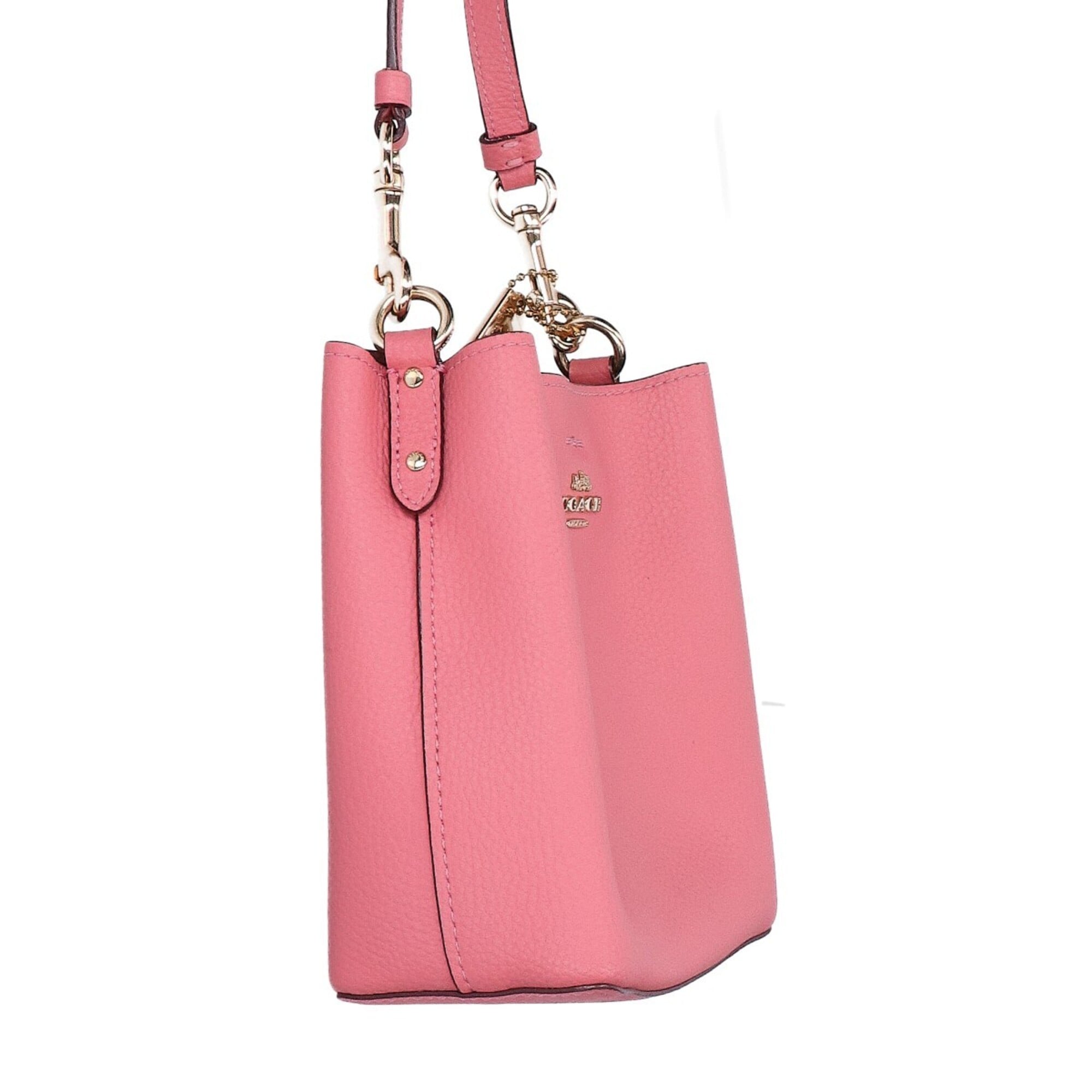 Coach Pink Leather Shoulder Bag (Pre-Owned)
