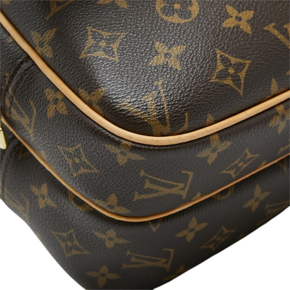 Louis Vuitton Brown Pvc Leather Shoulder Bag (Pre-Owned)