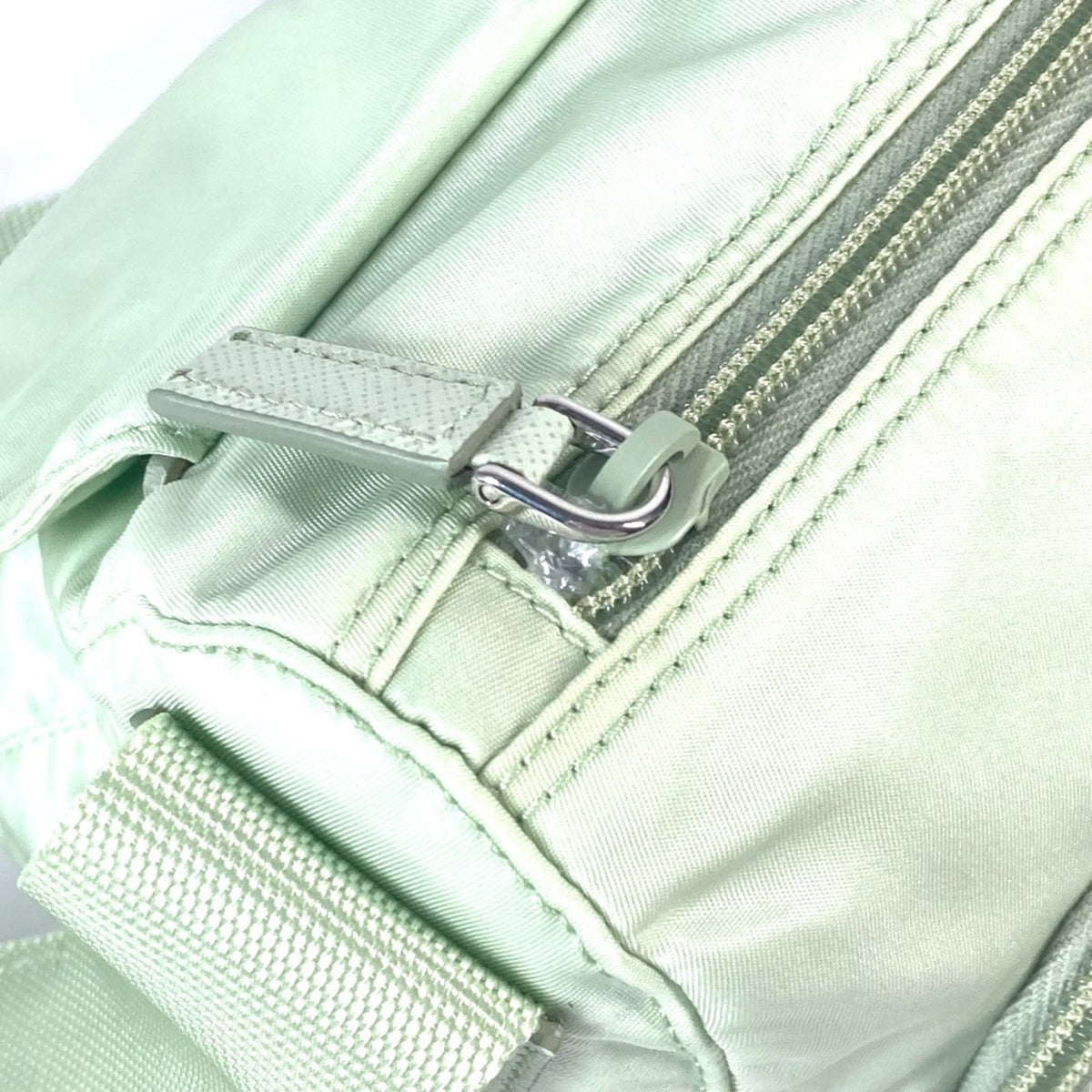 Prada Green Nylon Shoulder Bag (Pre-Owned)