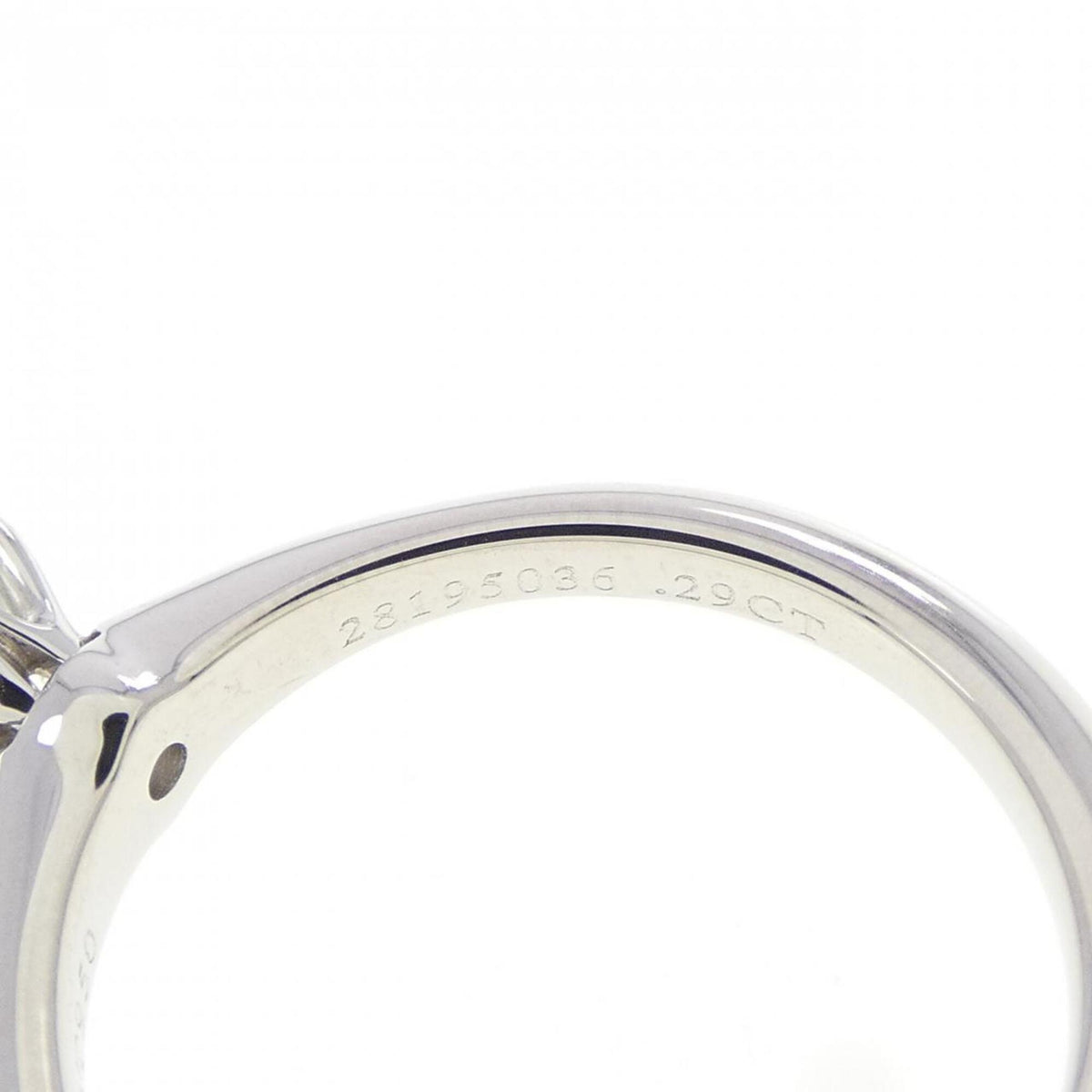 Tiffany Platinum Platinum 950 Band Ring (Pre-Owned)