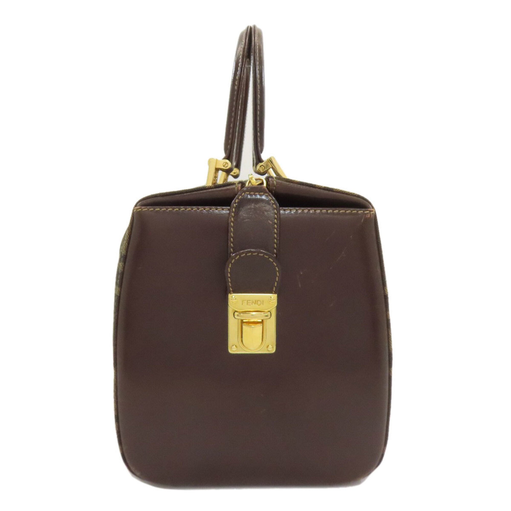 Fendi Brown Zucca Handbag (Pre-Owned)