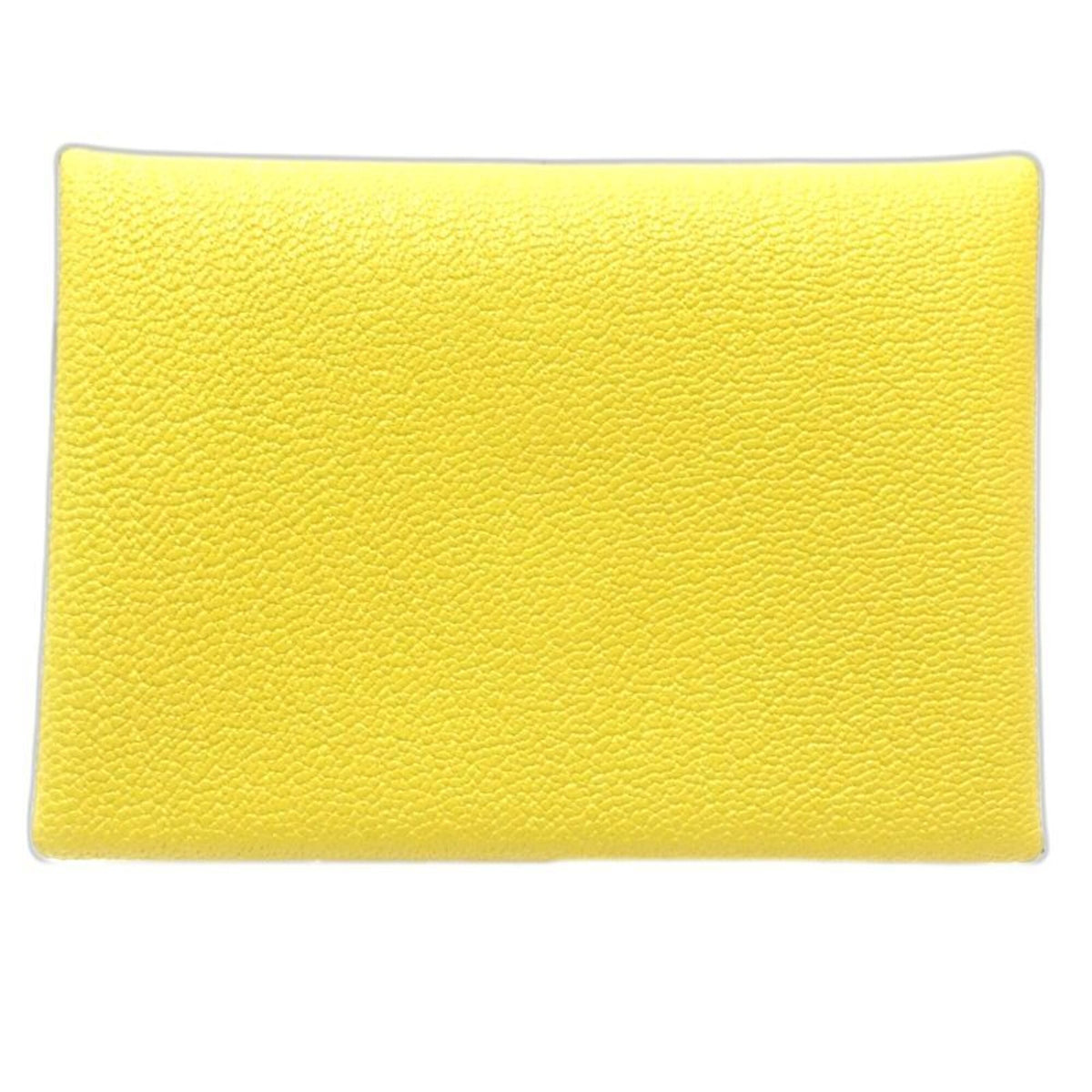 Hermes Jaune Yellow Epsom Leather Coin Purse/Coin Case (Pre-Owned)