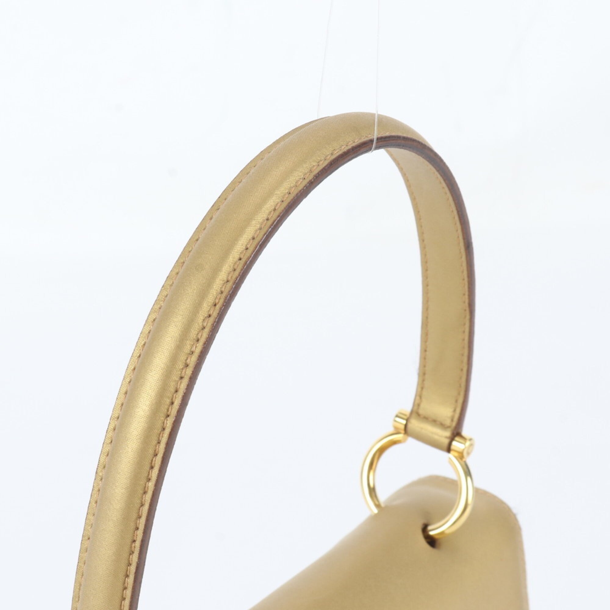 Celine Gold Leather Handbag (Pre-Owned)